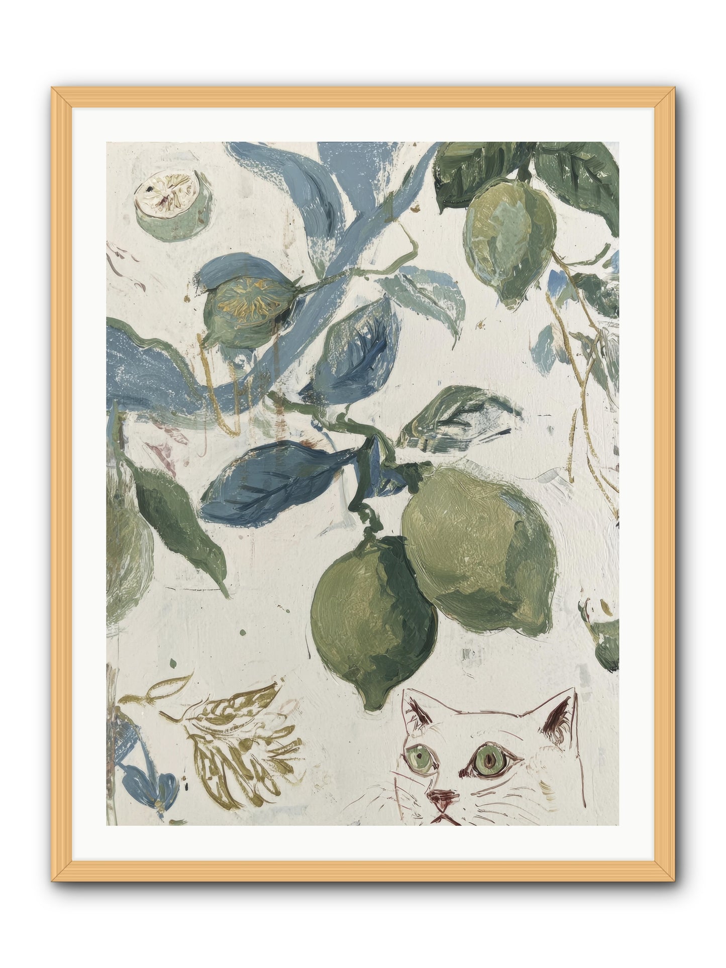 The Lemon Tart Conspiracy -- Framed Print - Natural 30x40