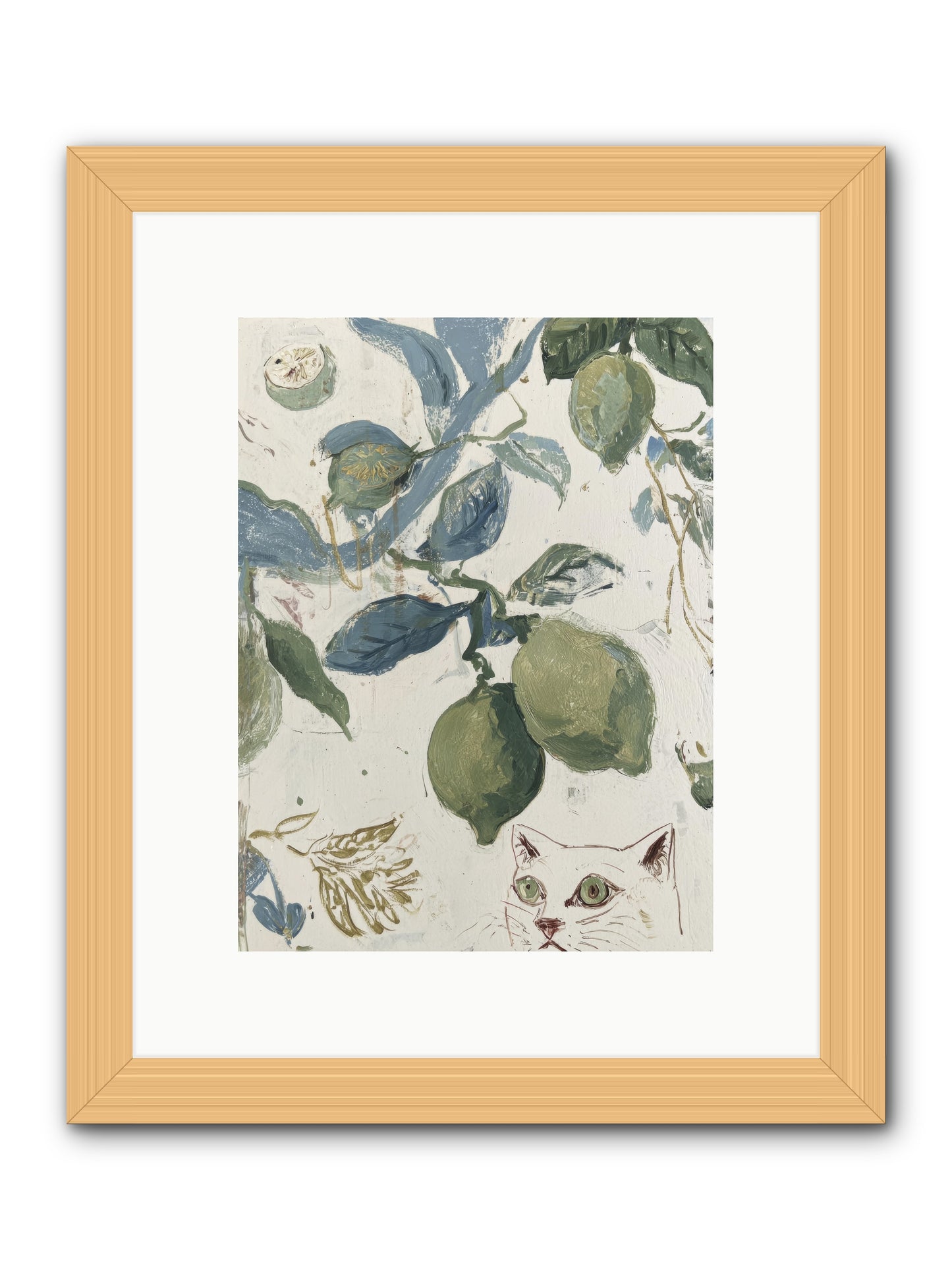 The Lemon Tart Conspiracy -- Framed Print - Natural 9x12