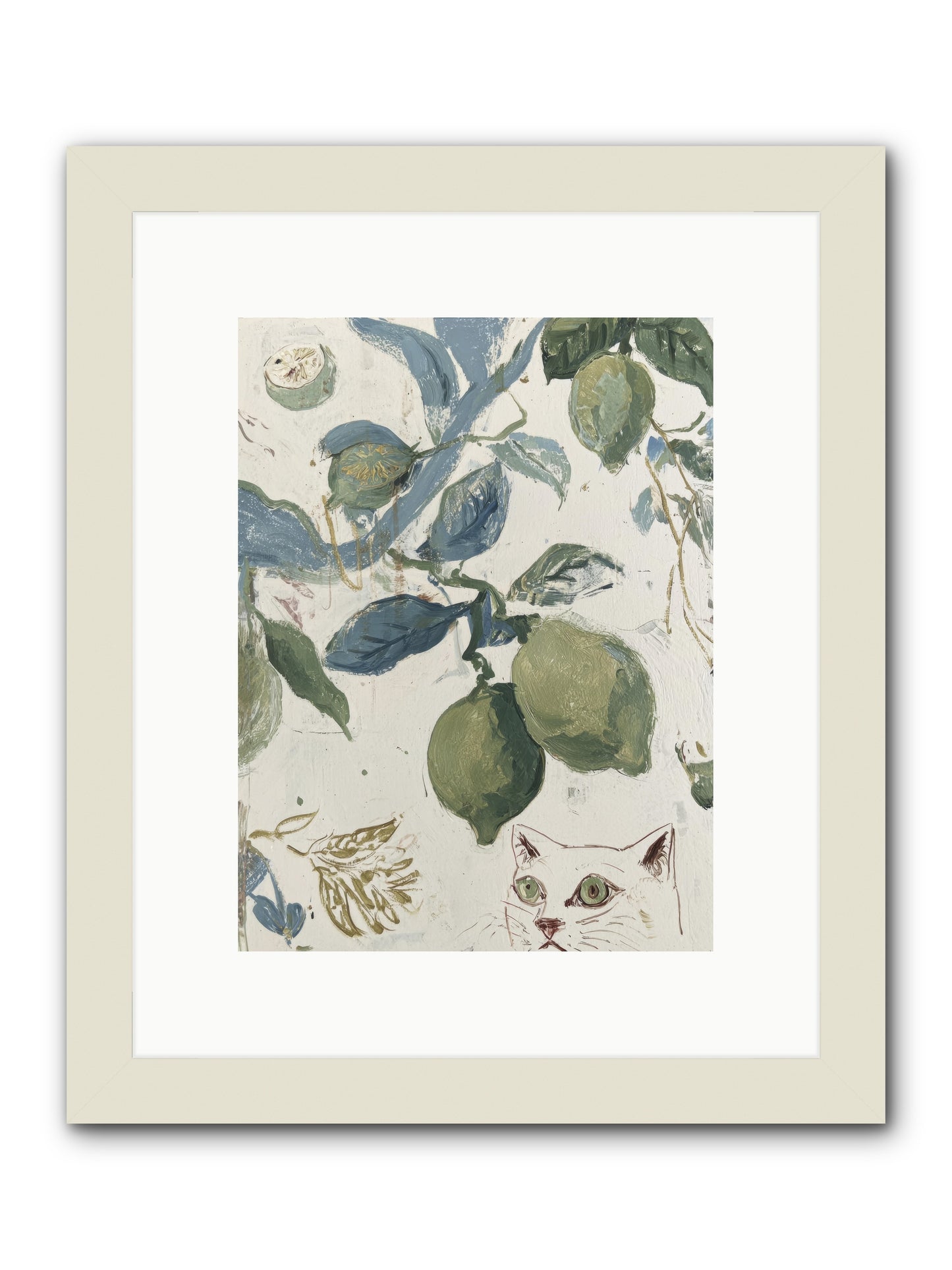 The Lemon Tart Conspiracy -- Framed Print - White 9x12
