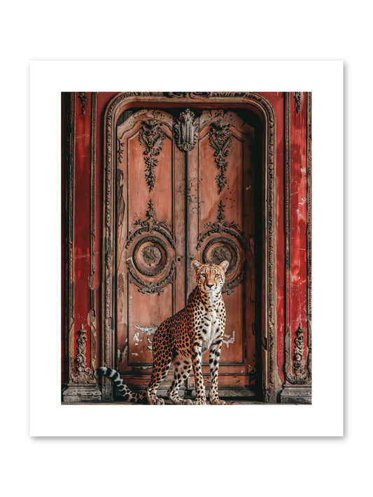 The Leopard's Vermilion Vestibule -- Paper Print 8x10