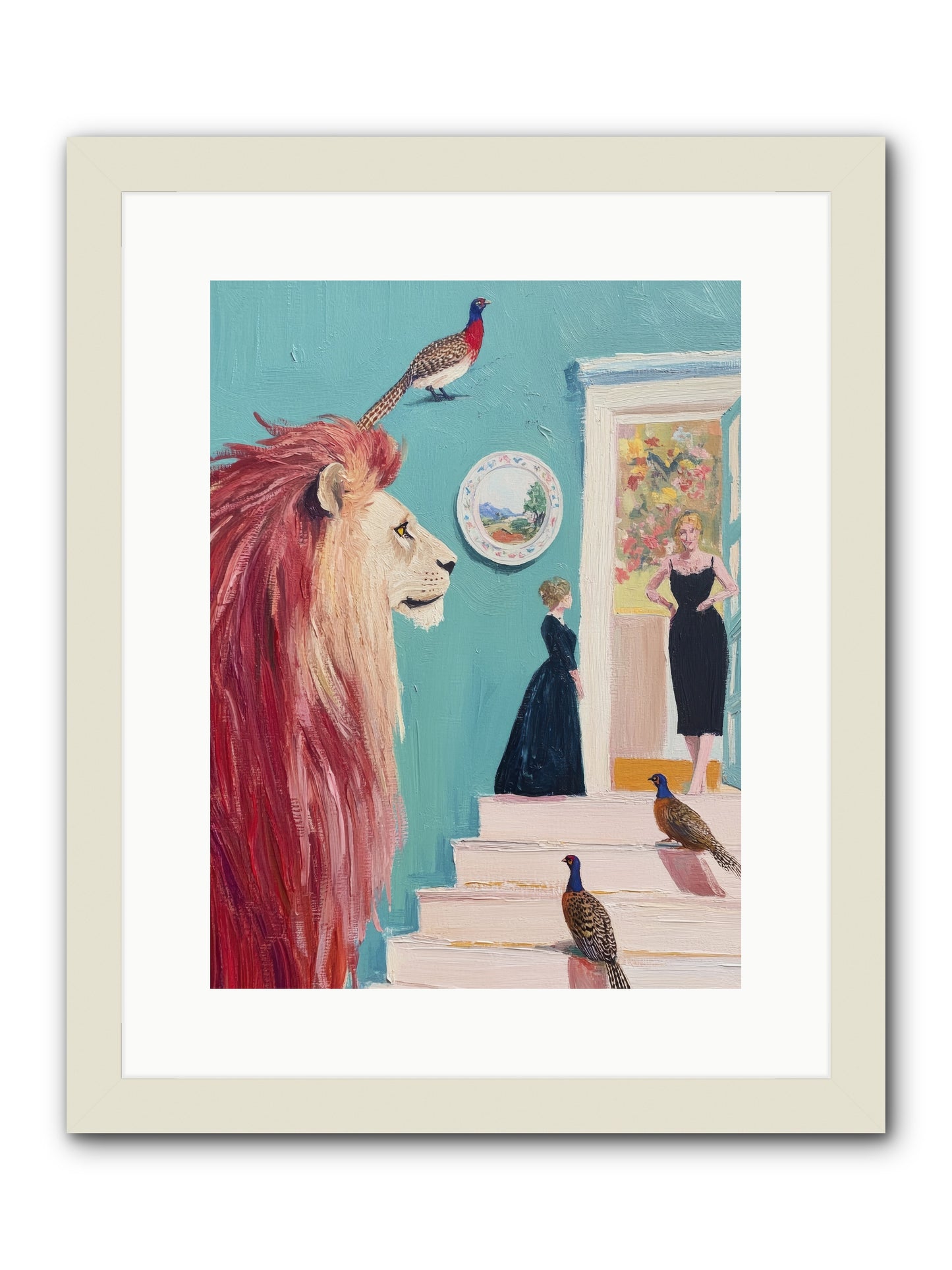 The Linden Atelier-REZ -- Framed Print - White 12x16
