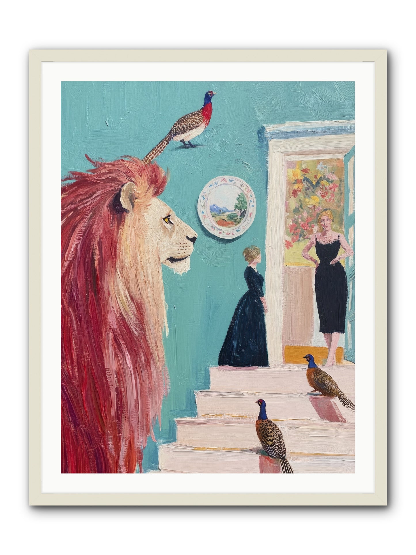 The Linden Atelier-REZ -- Framed Print - White 30x40