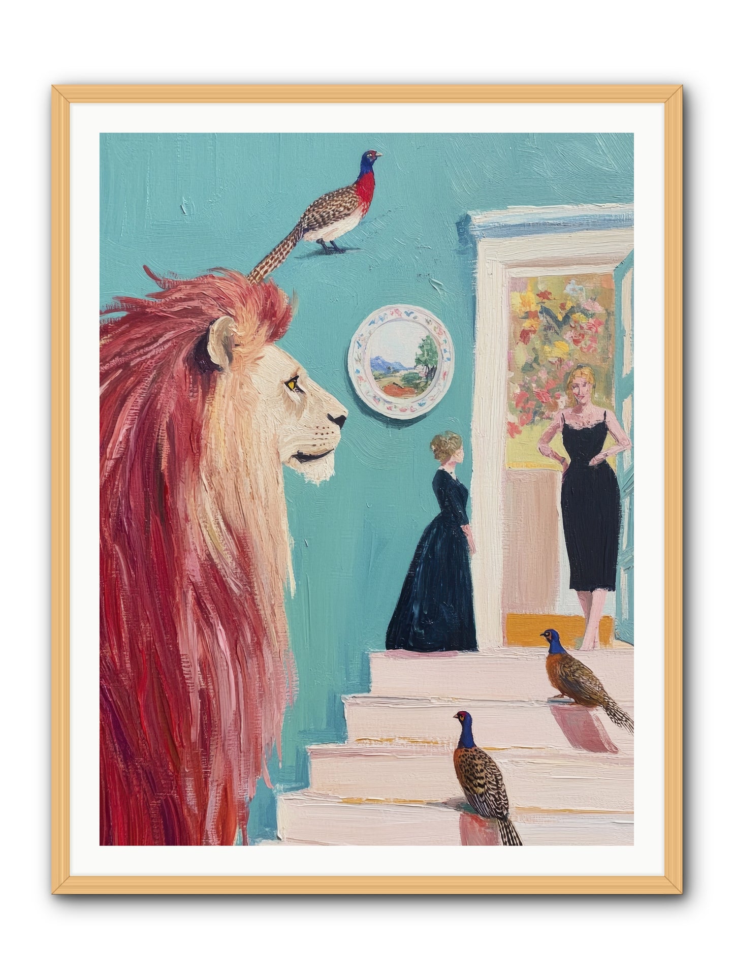 The Linden Atelier-REZ -- Framed Print - Natural 36x48
