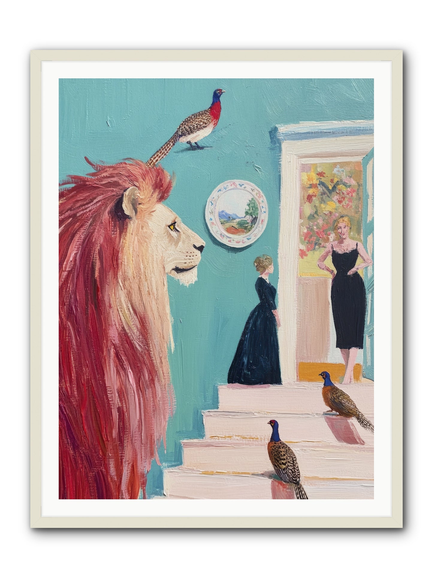 The Linden Atelier-REZ -- Framed Print - White 36x48
