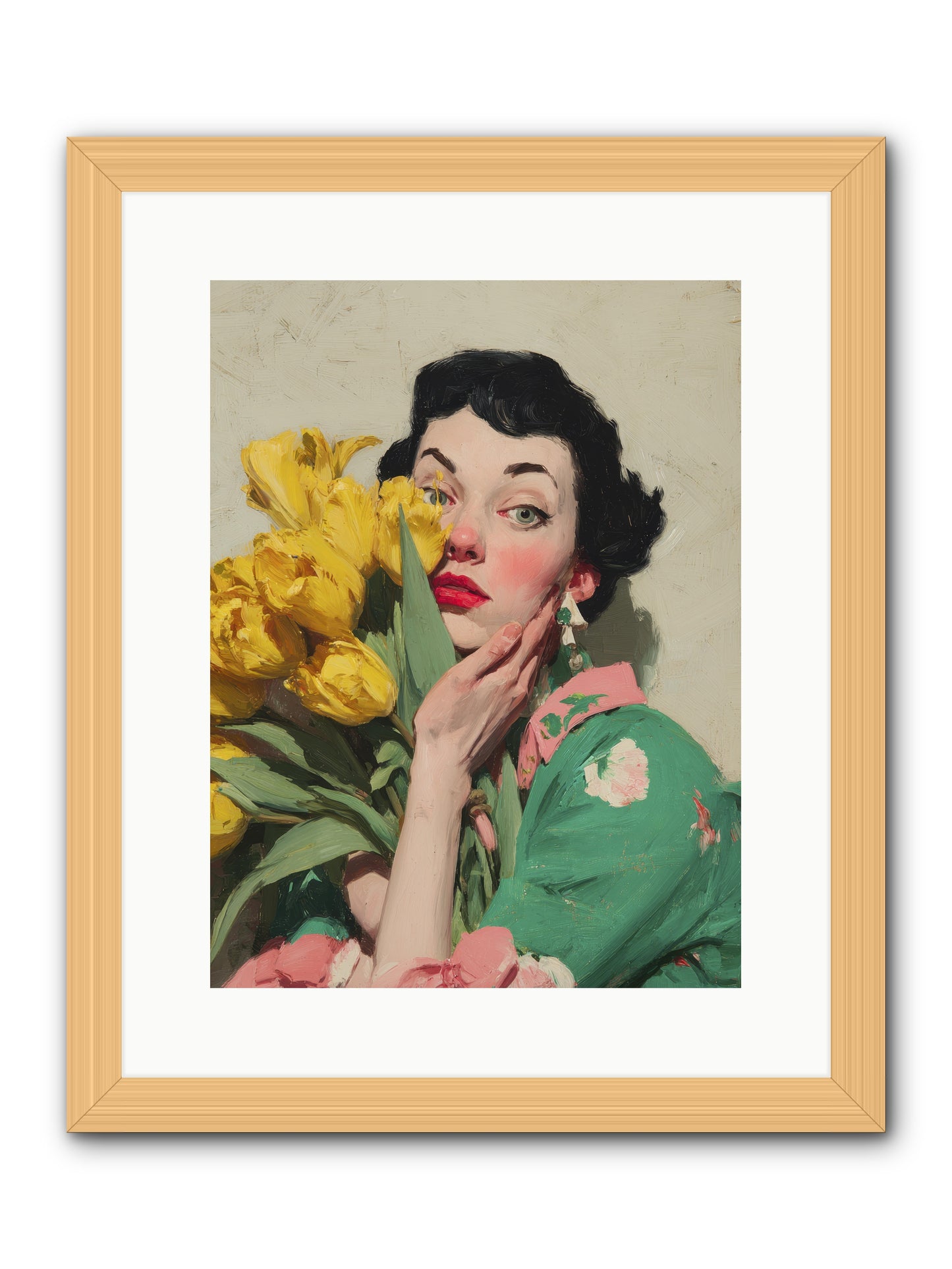 The Linen Conspiracy -- Framed Print - Natural 12x16