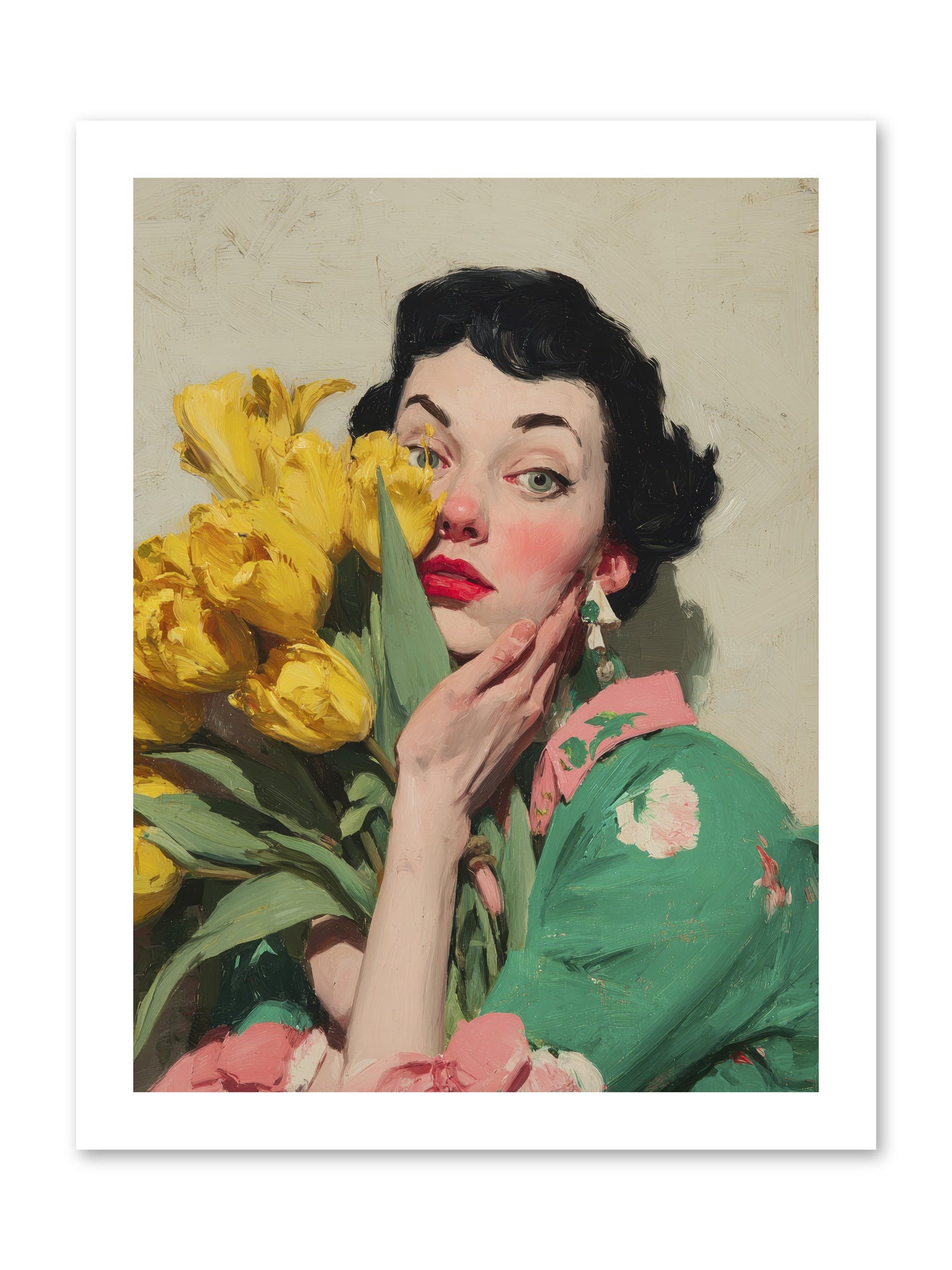 The Linen Conspiracy -- Loose Canvas Print 12x16