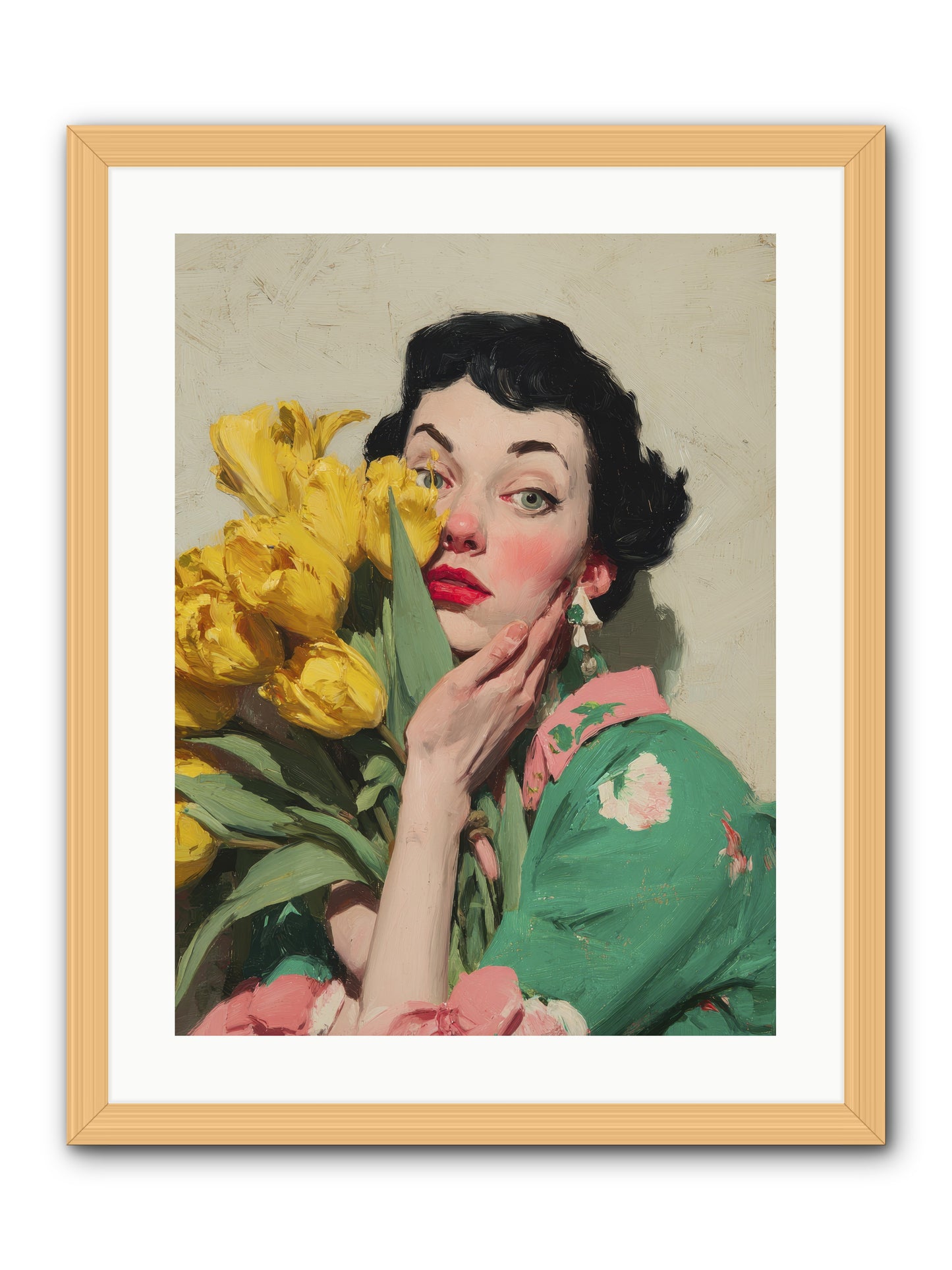 The Linen Conspiracy -- Framed Print - Natural 18x24
