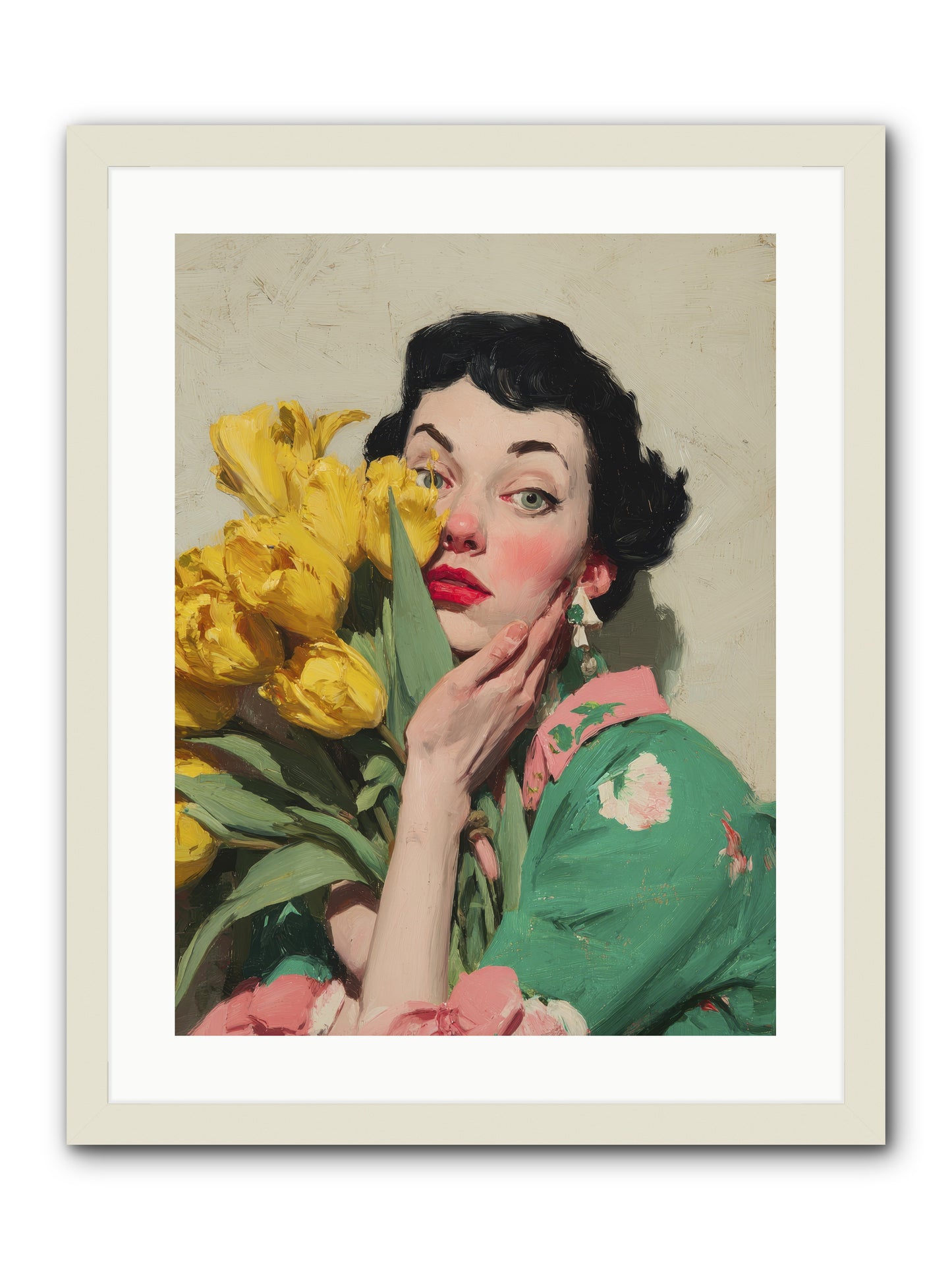 The Linen Conspiracy -- Framed Print - White 18x24