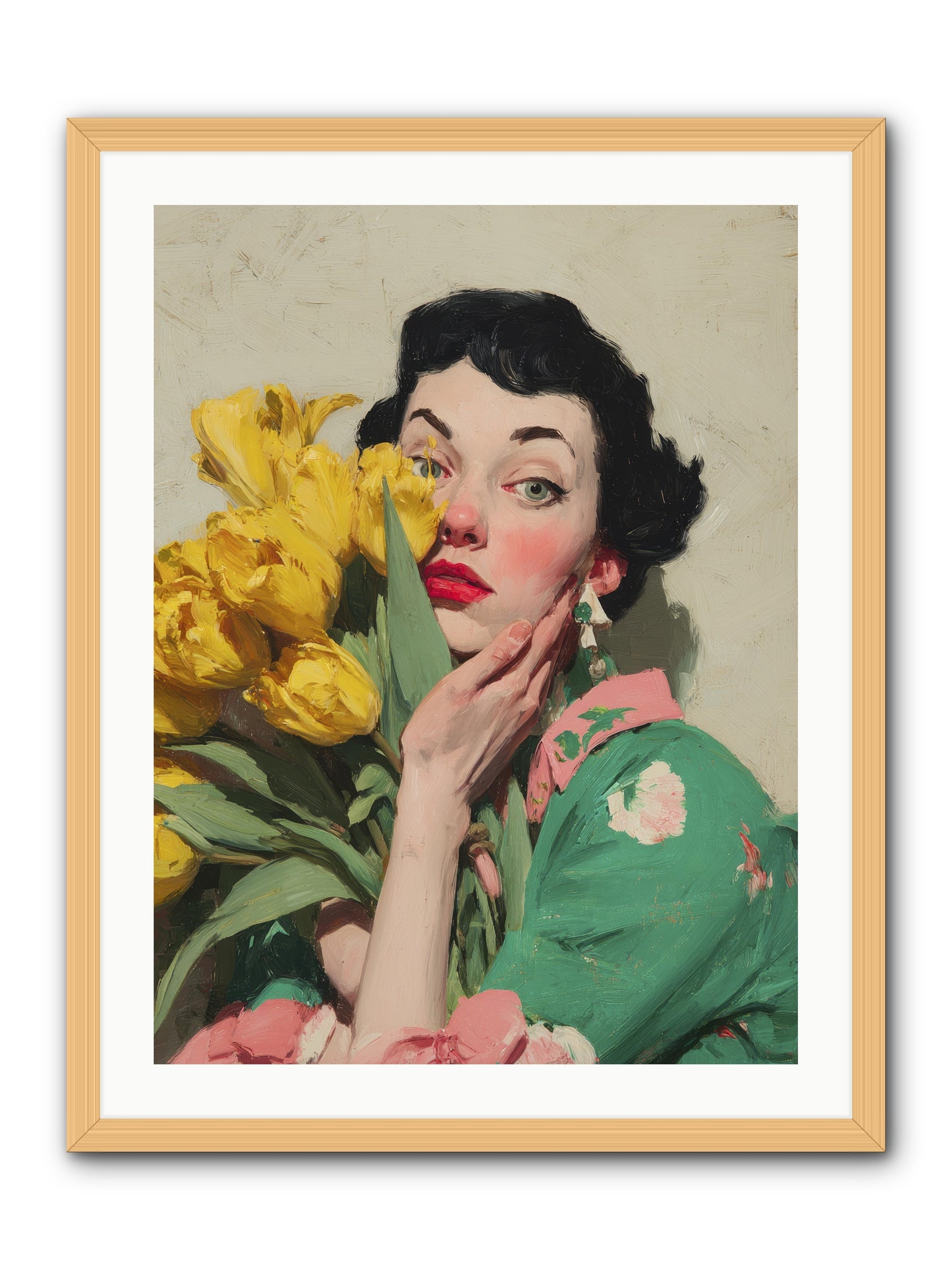 The Linen Conspiracy -- Framed Print - Natural 24x32