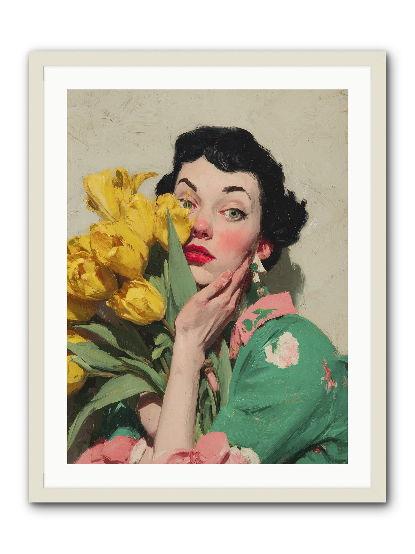 The Linen Conspiracy -- Framed Print - White 24x32