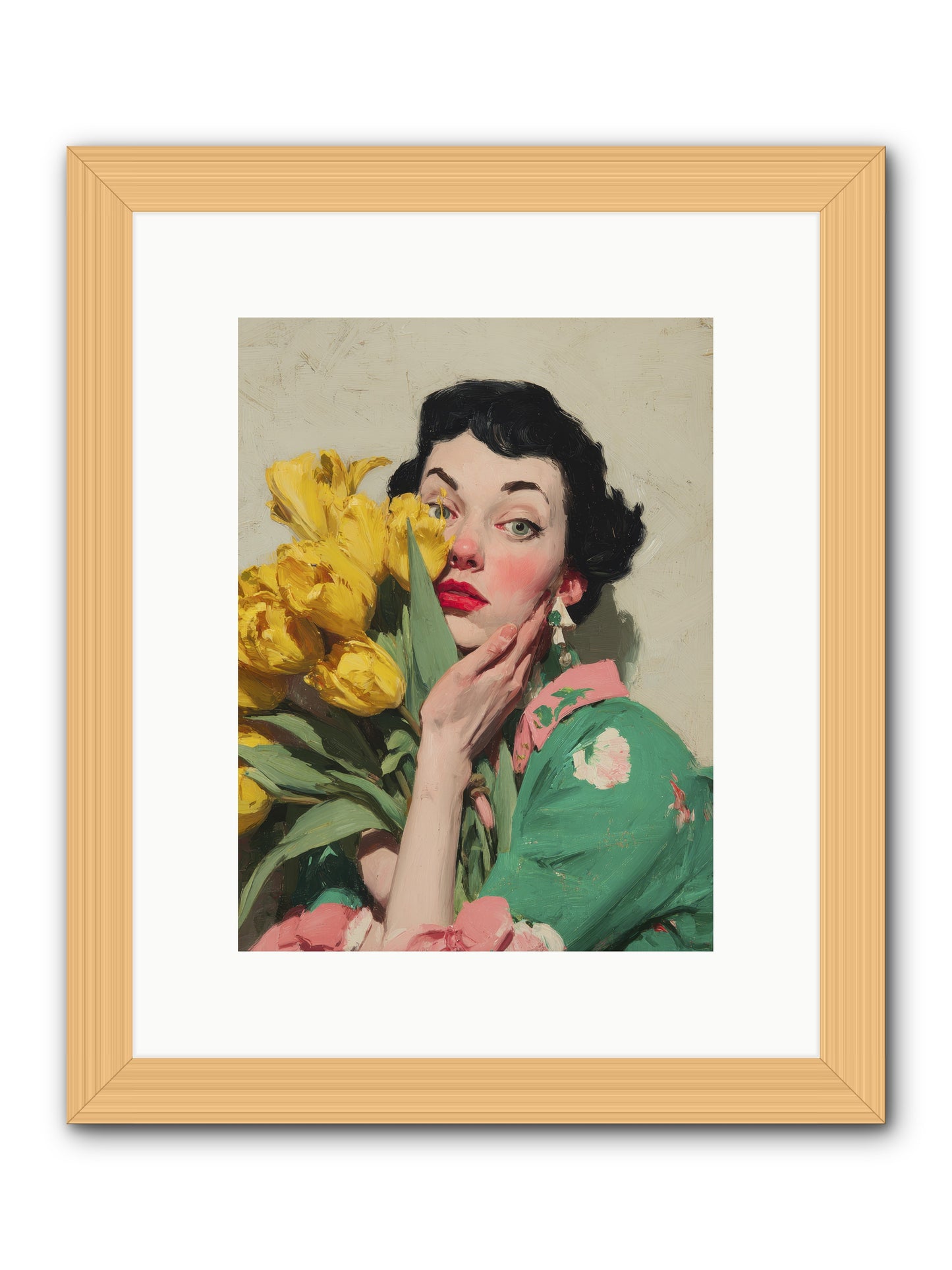 The Linen Conspiracy -- Framed Print - Natural 9x12