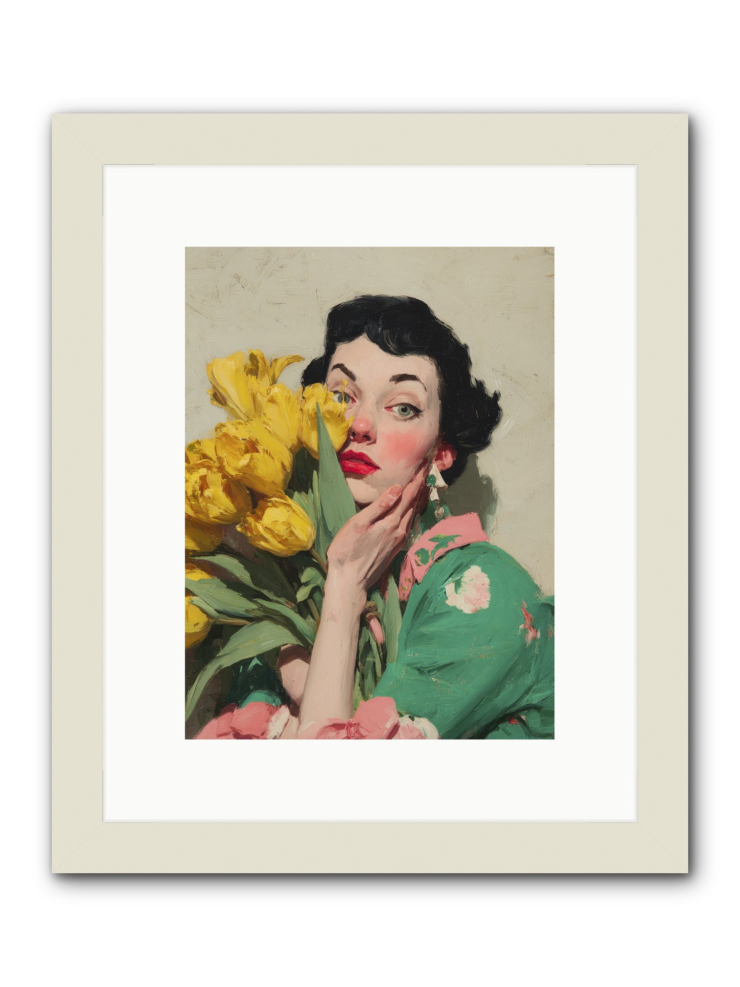 The Linen Conspiracy -- Framed Print - White 9x12