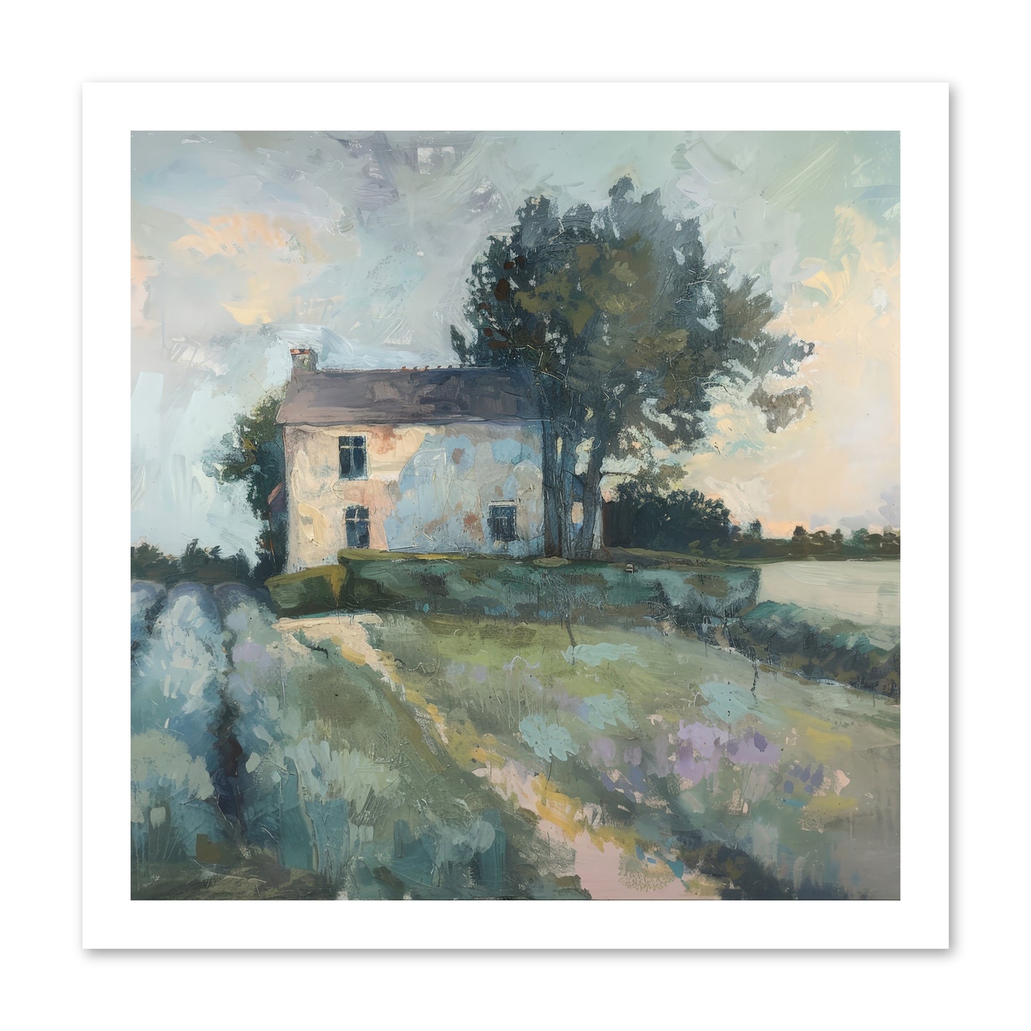 The Linen House -- Loose Canvas Print 16x16