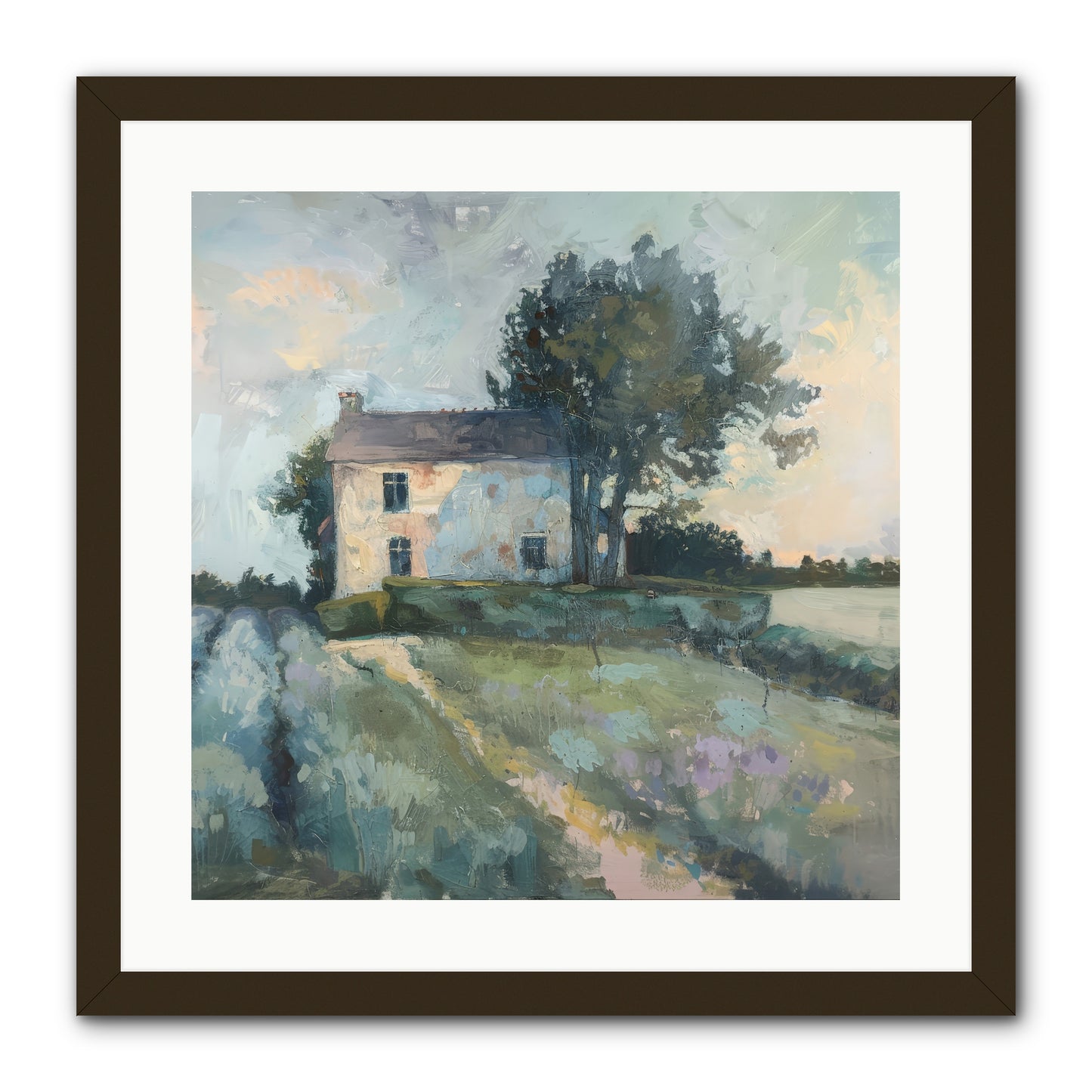 The Linen House -- Framed Print - Black 20x20