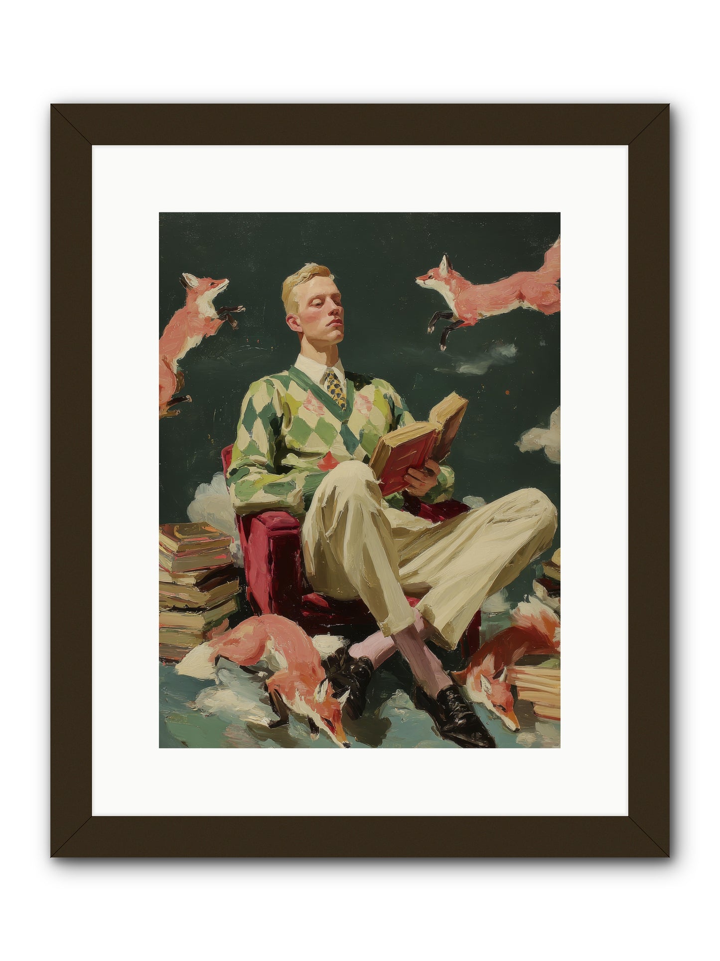 The Linen Salon -- Framed Print - Black 12x16