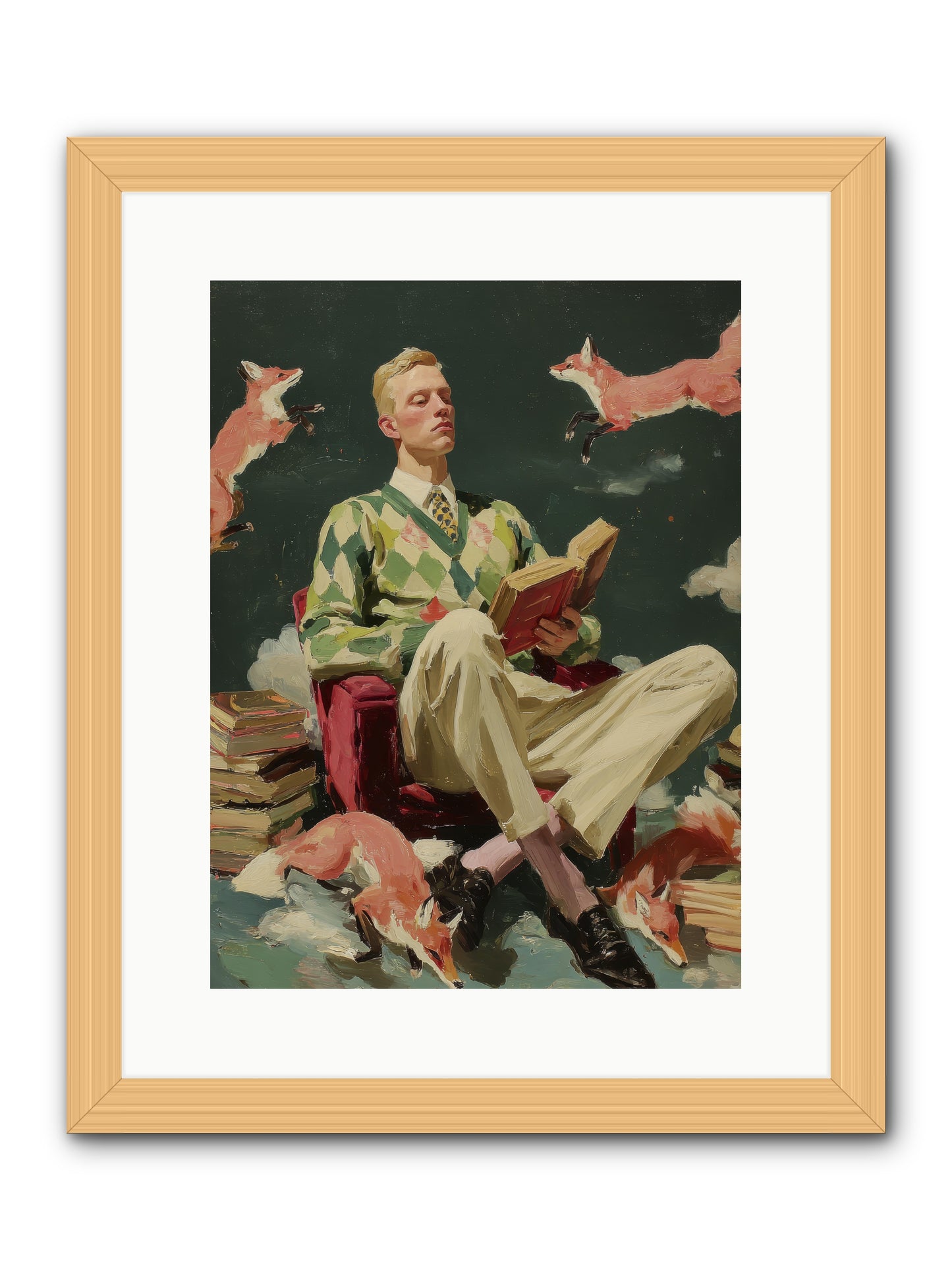 The Linen Salon -- Framed Print - Natural 12x16