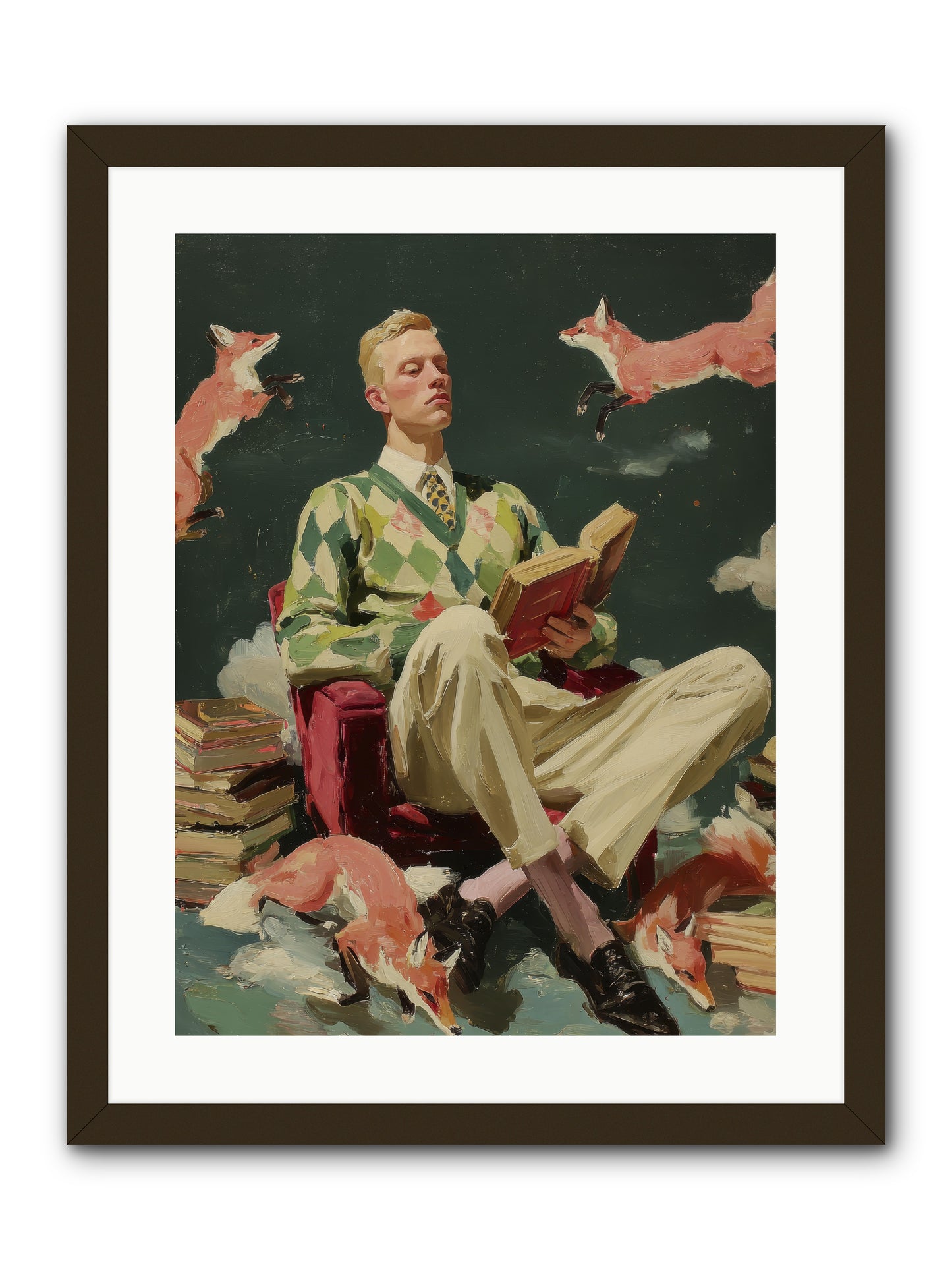 The Linen Salon -- Framed Print - Black 18x24