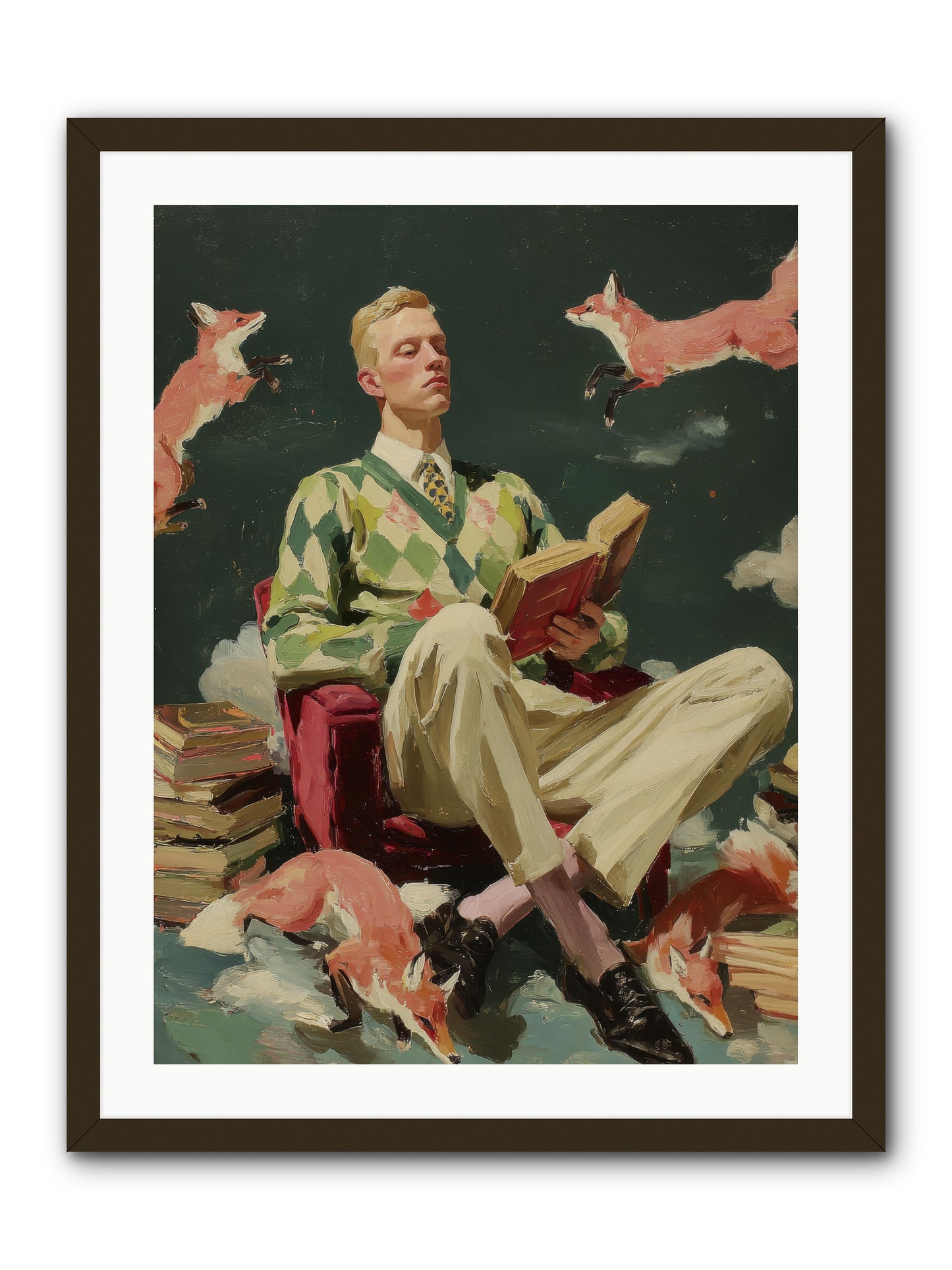 The Linen Salon -- Framed Print - Black 24x32