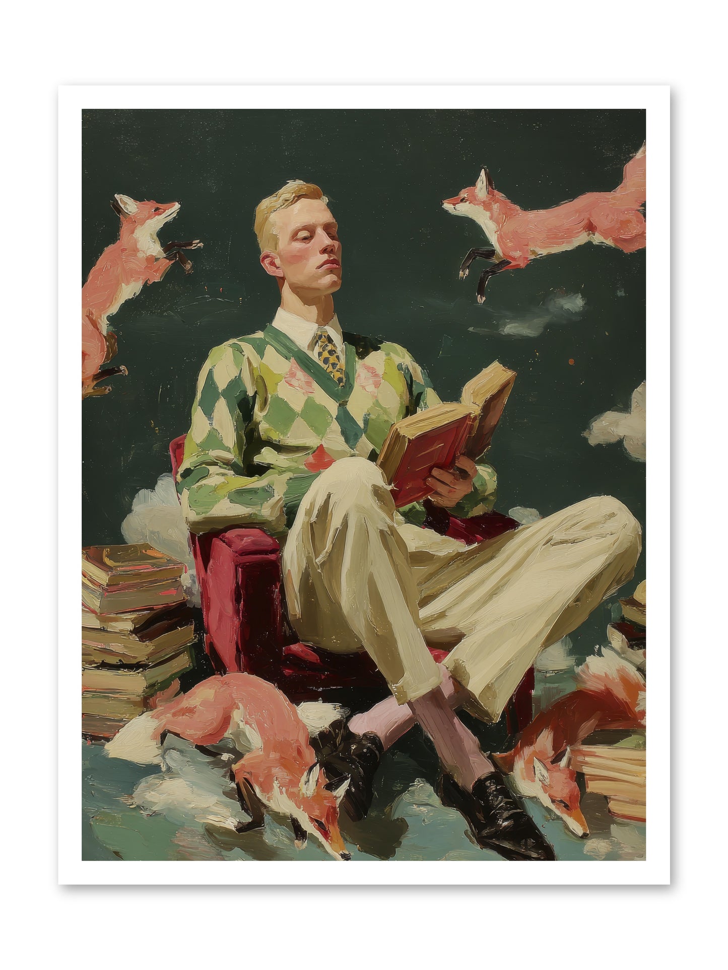The Linen Salon -- Loose Canvas Print 24x32