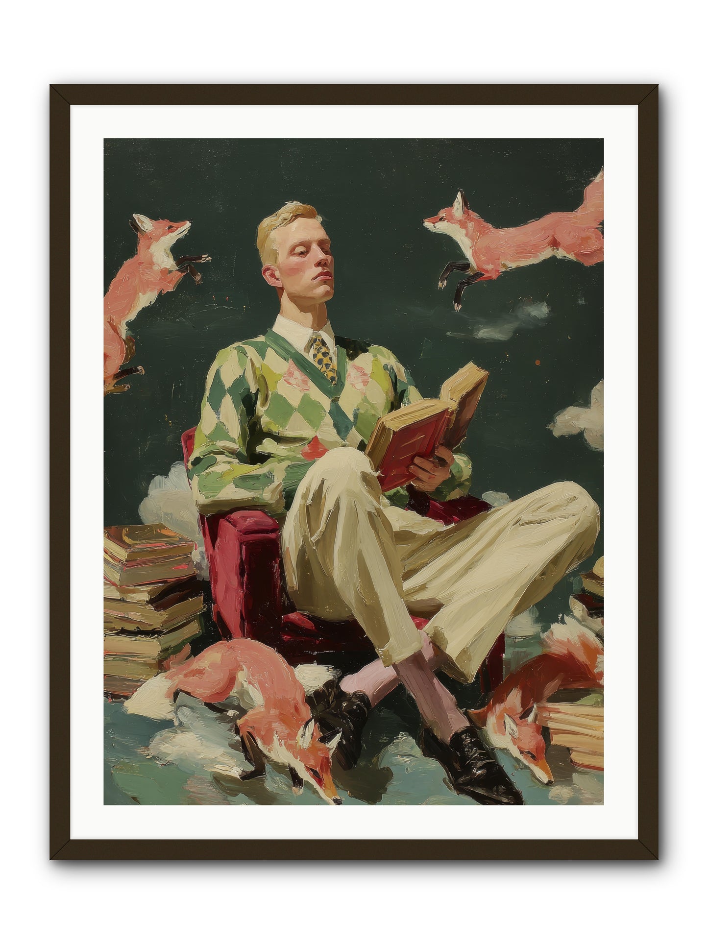 The Linen Salon -- Framed Print - Black 30x40