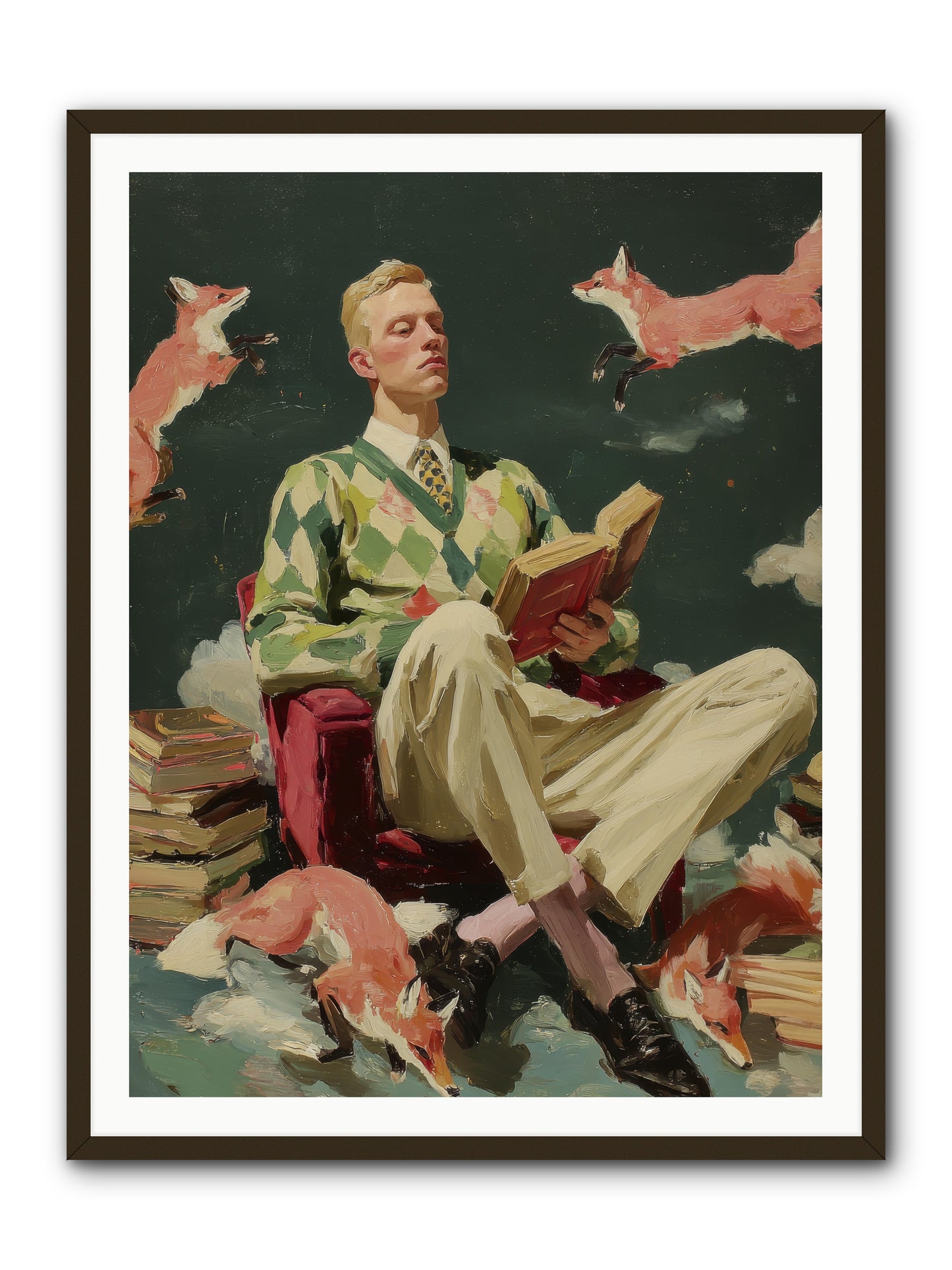 The Linen Salon -- Framed Print - Black 36x48