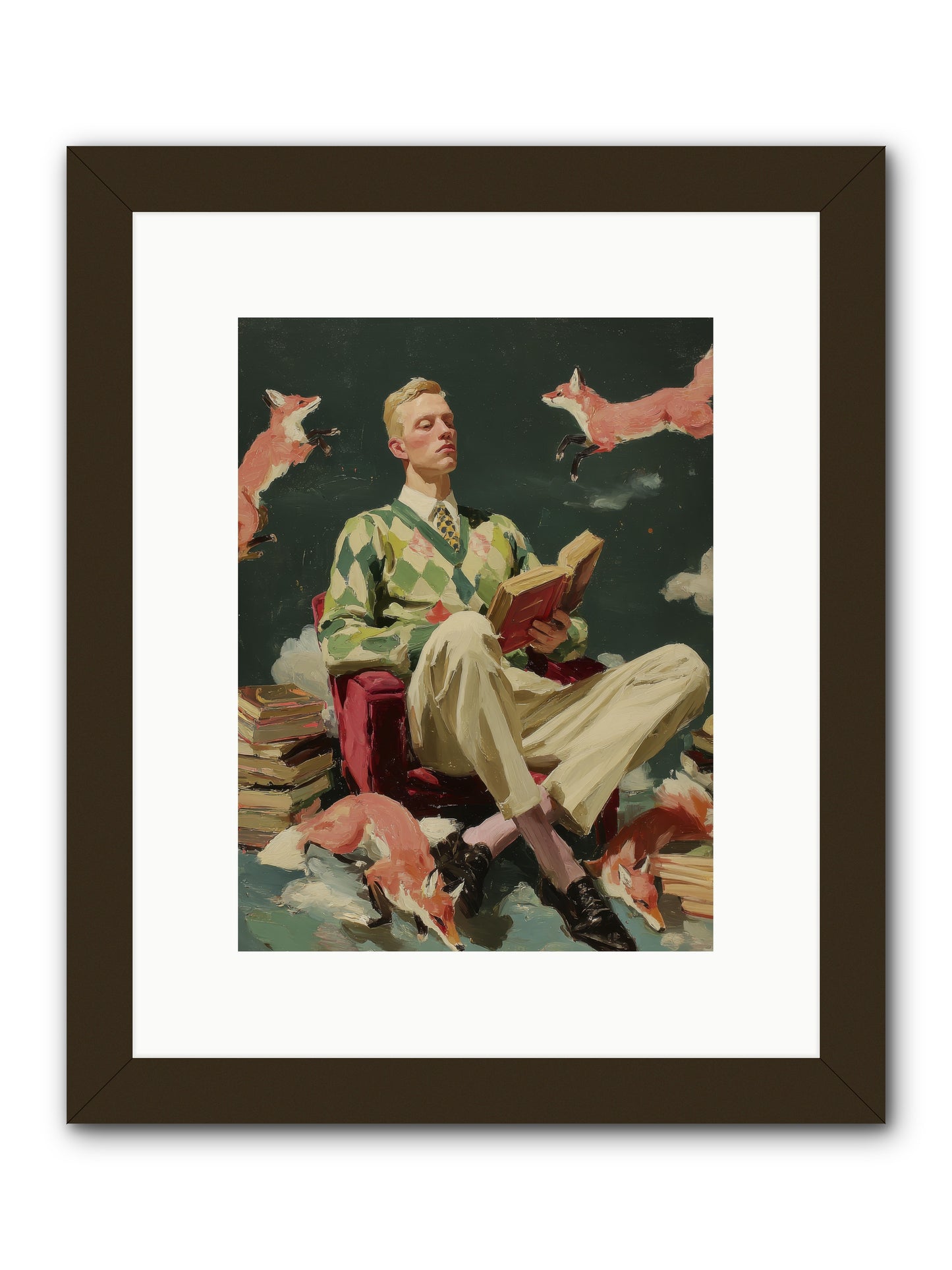 The Linen Salon -- Framed Print - Black 9x12