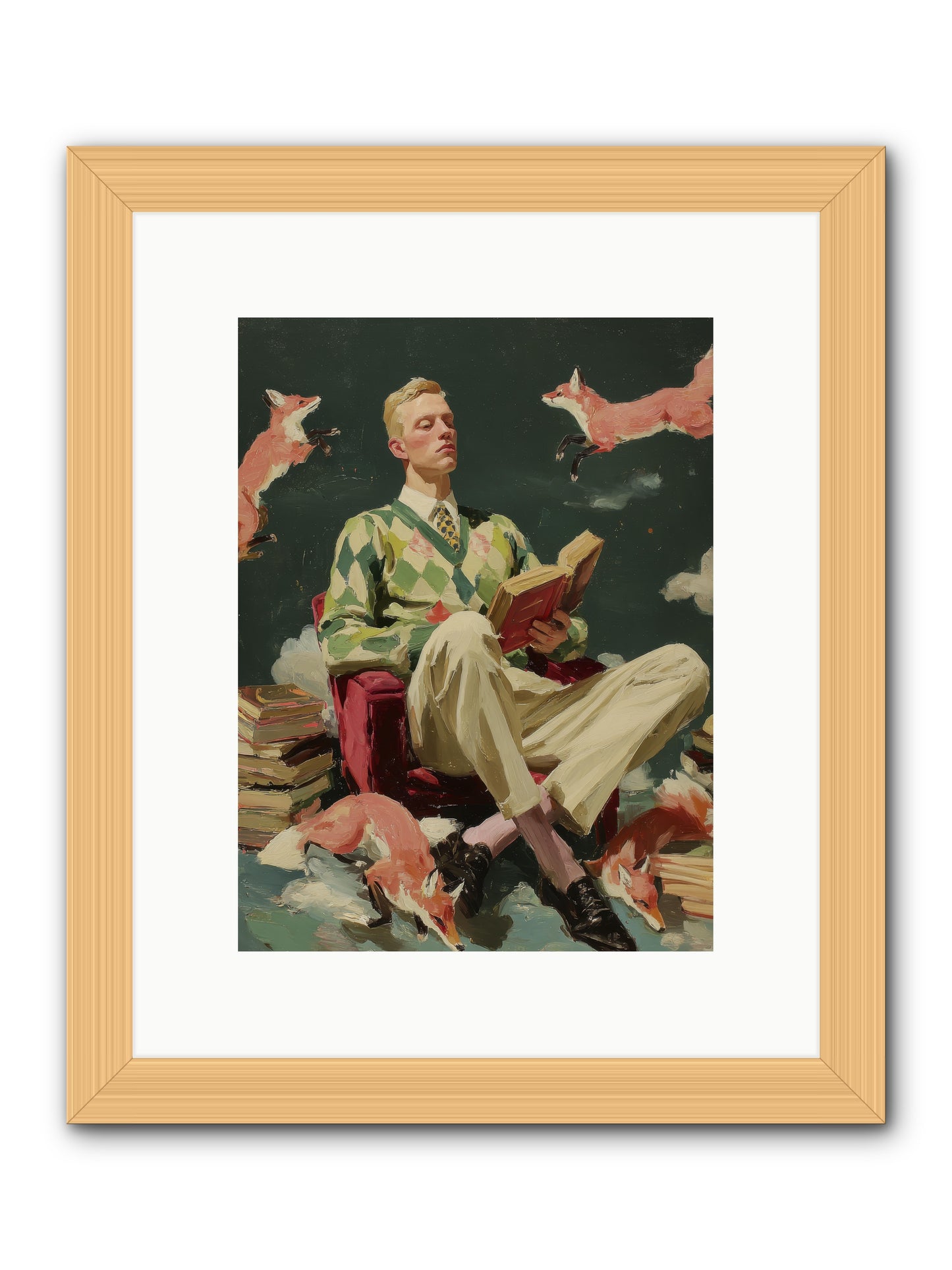 The Linen Salon -- Framed Print - Natural 9x12
