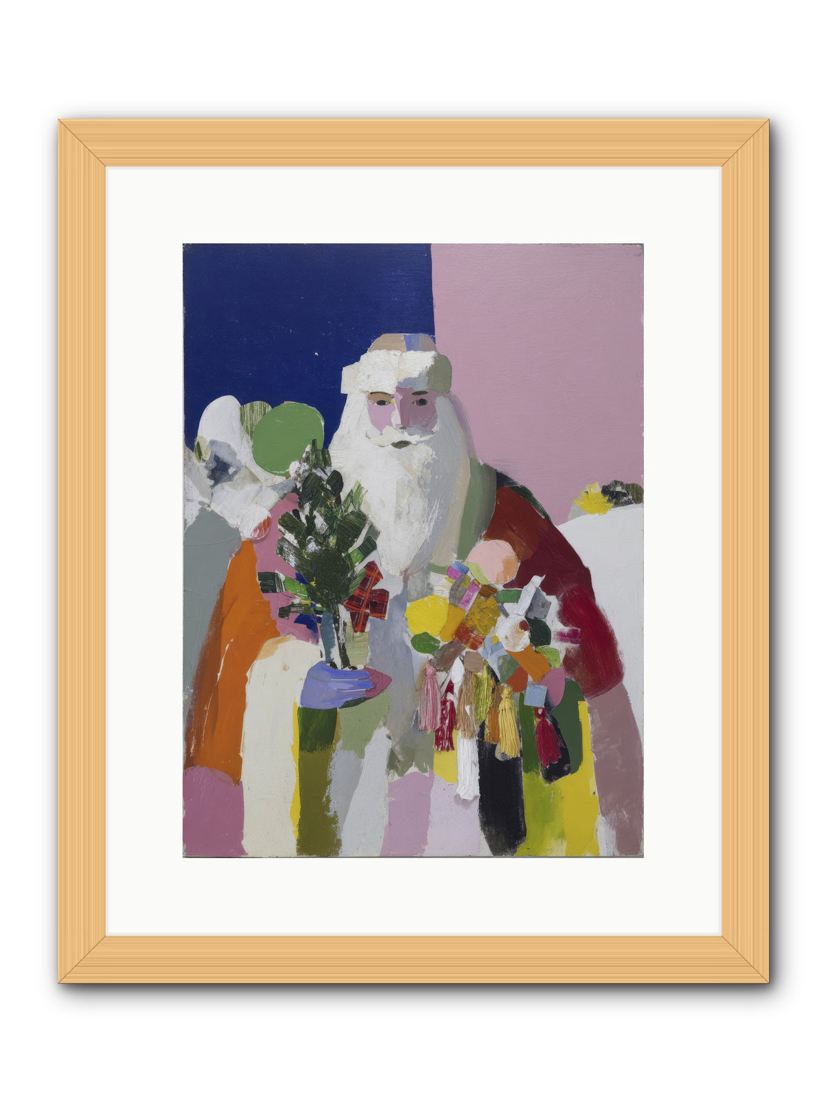 The List Keeper -- Framed Print - Natural 12x16