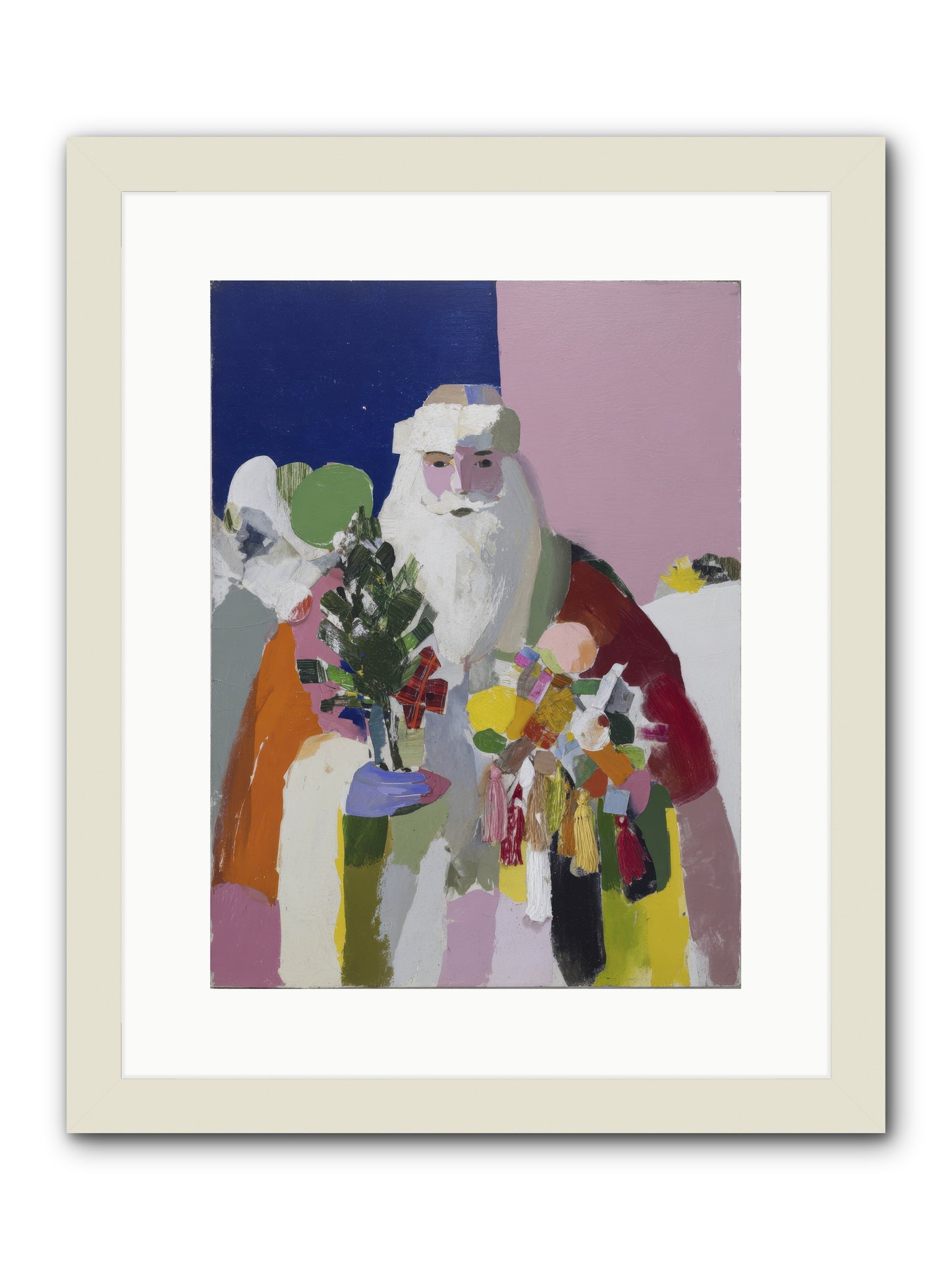 The List Keeper -- Framed Print - White 12x16