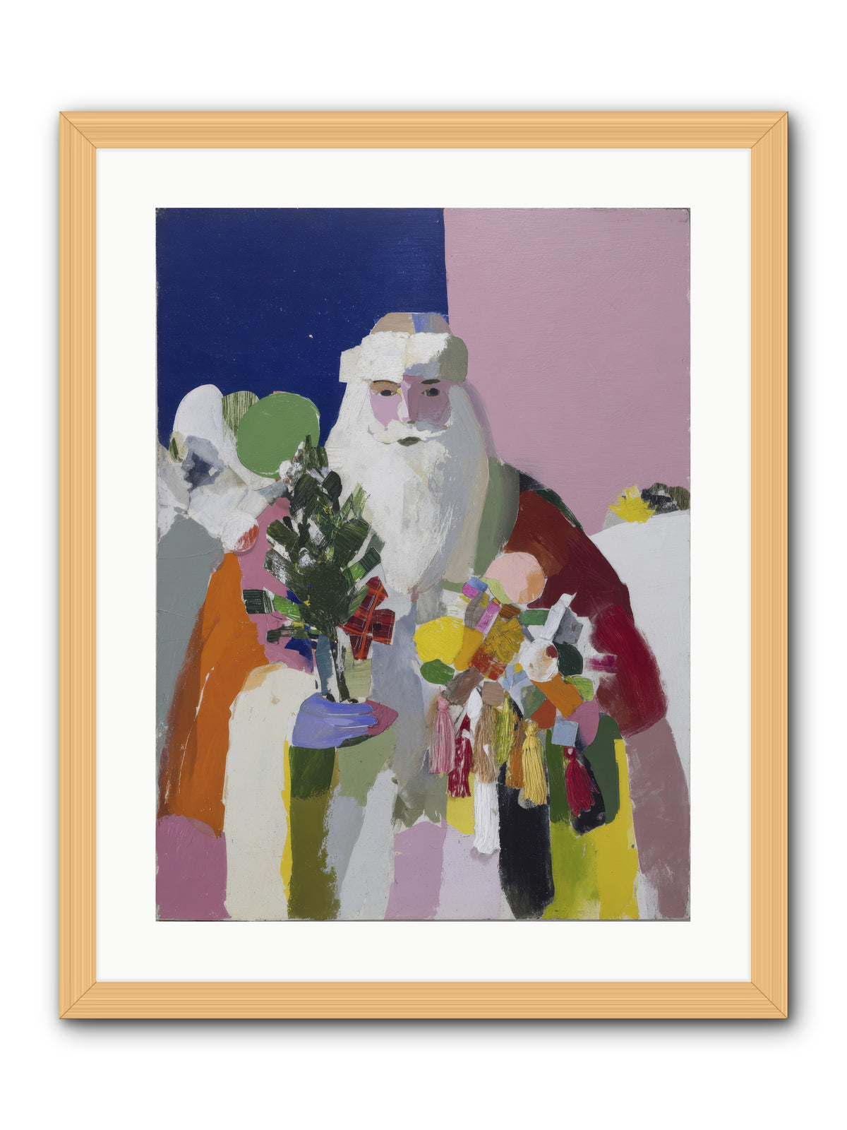 The List Keeper -- Framed Print - Natural 18x24