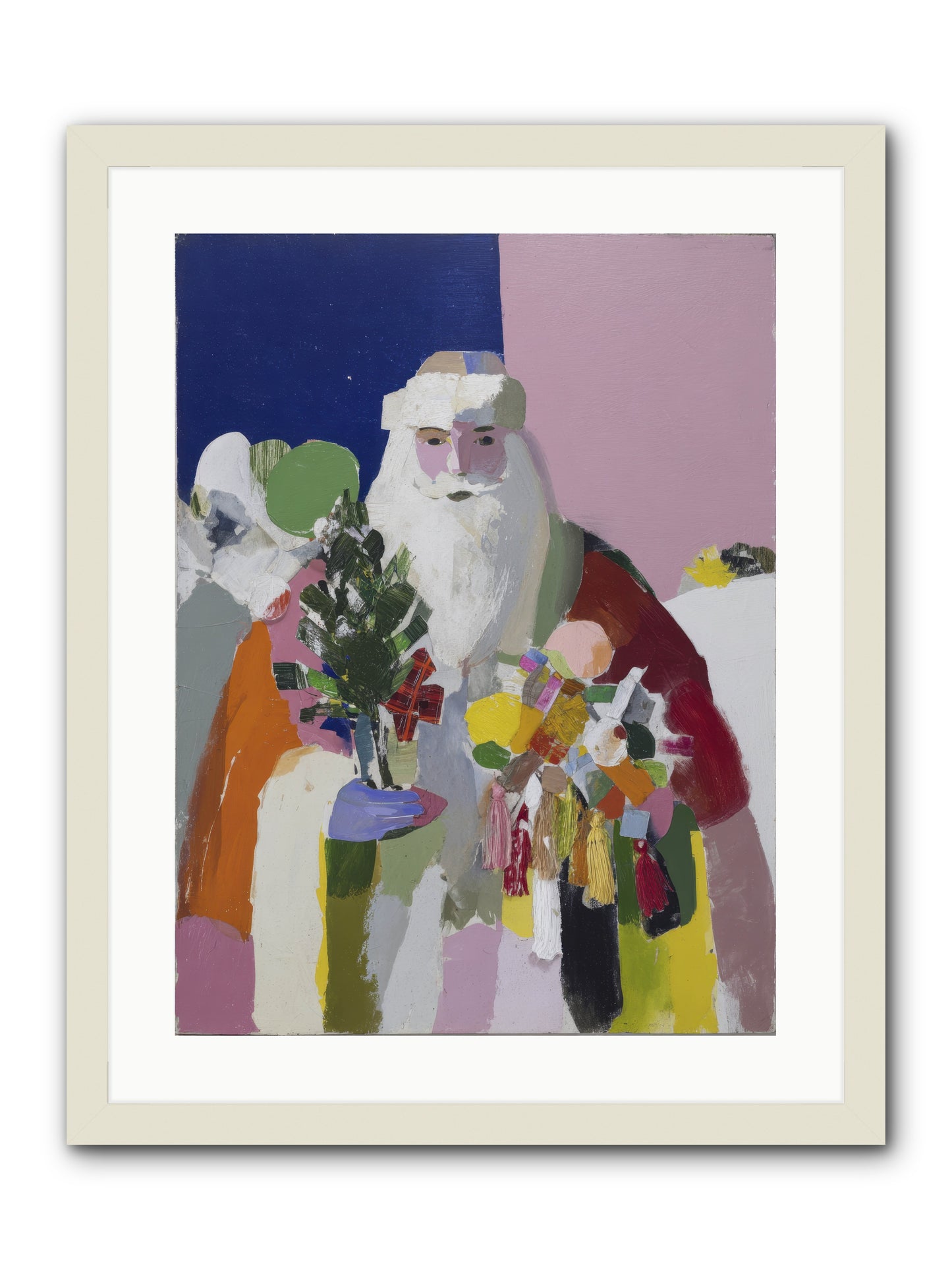 The List Keeper -- Framed Print - White 18x24