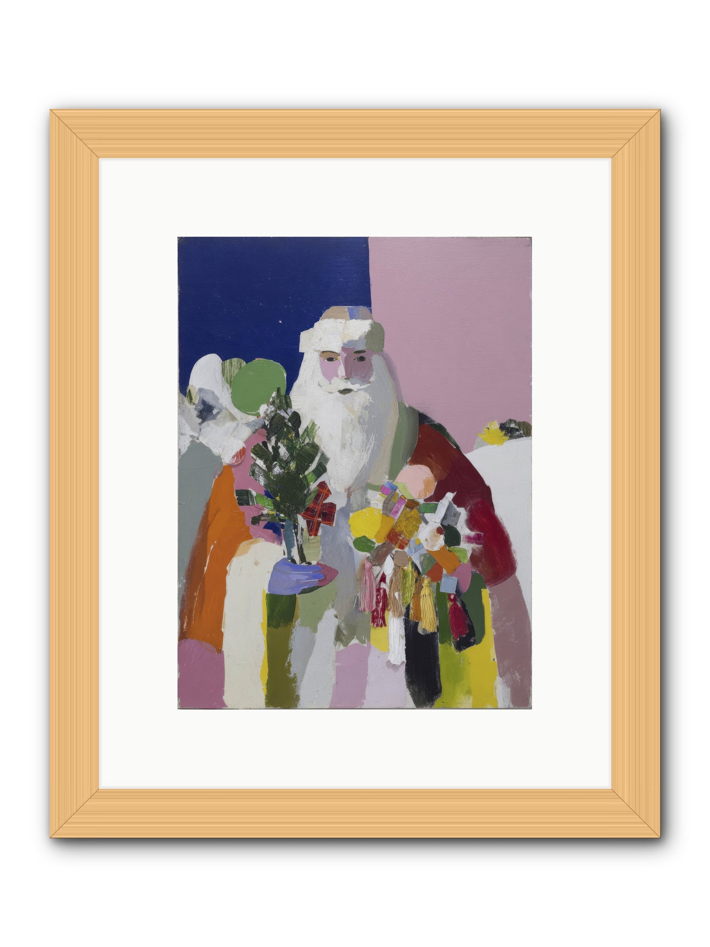 The List Keeper -- Framed Print - Natural 9x12