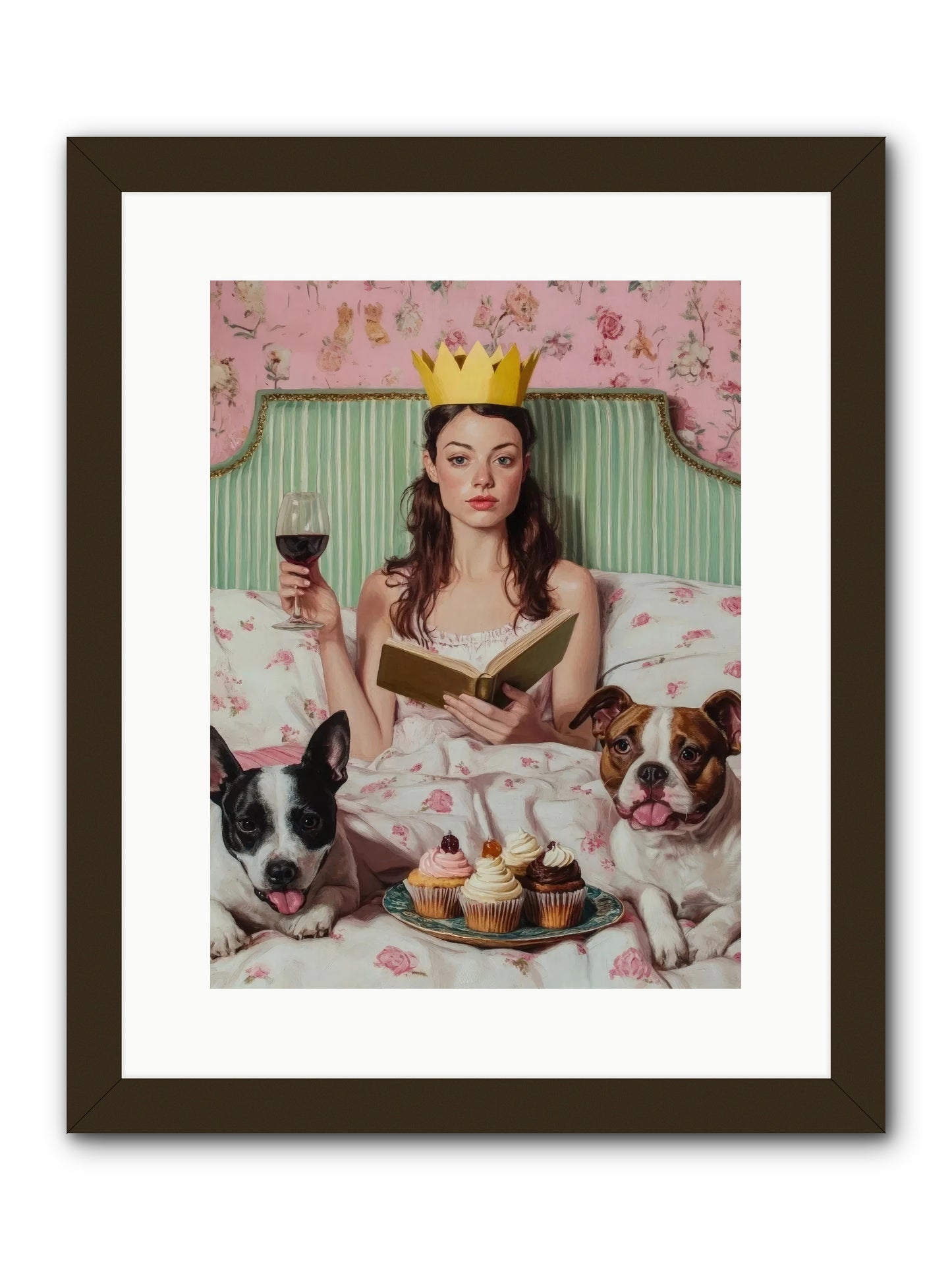 The Literary Feast -- Framed Print - Black 12x16