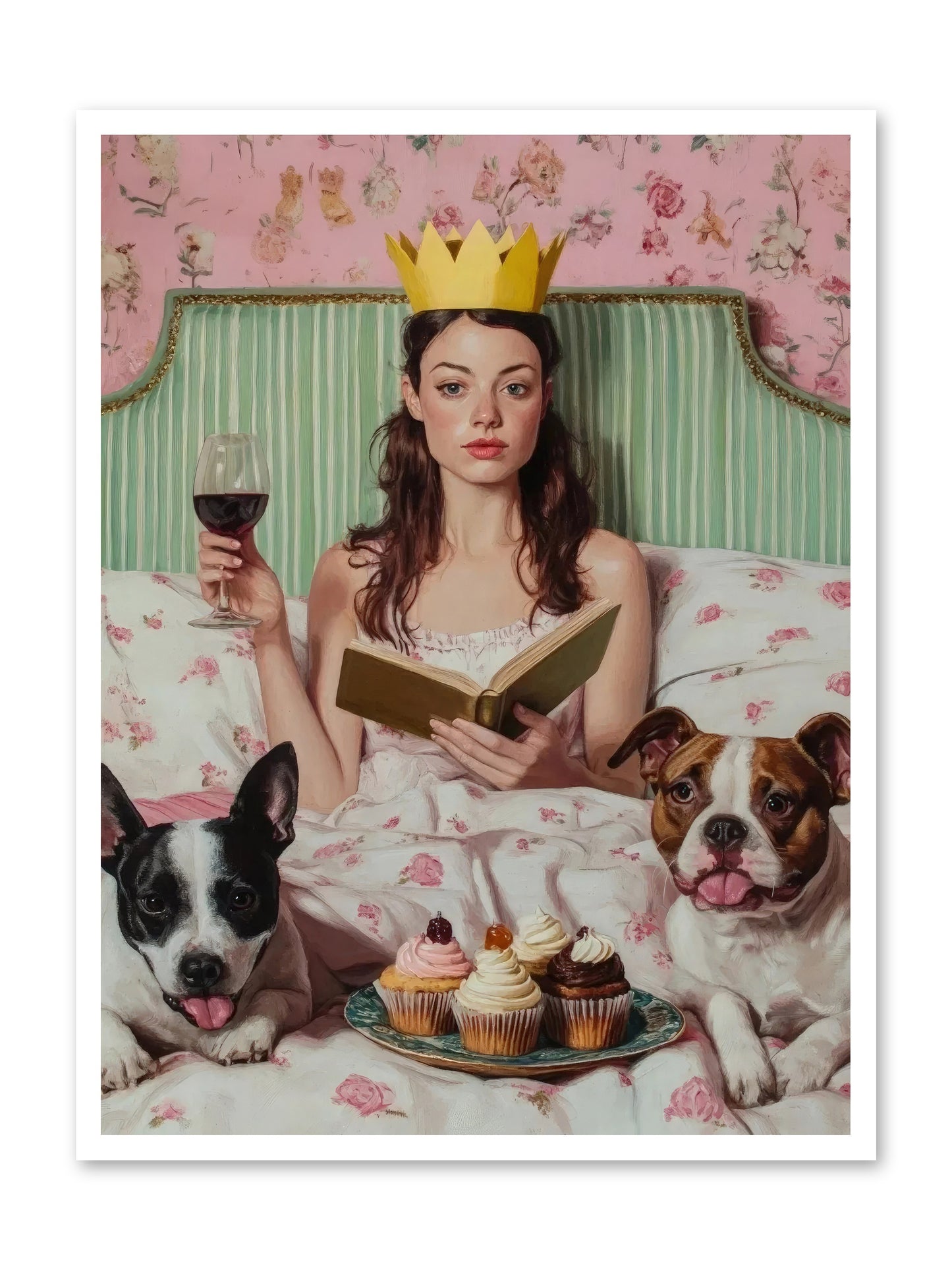 The Literary Feast -- Paper Print 30x40