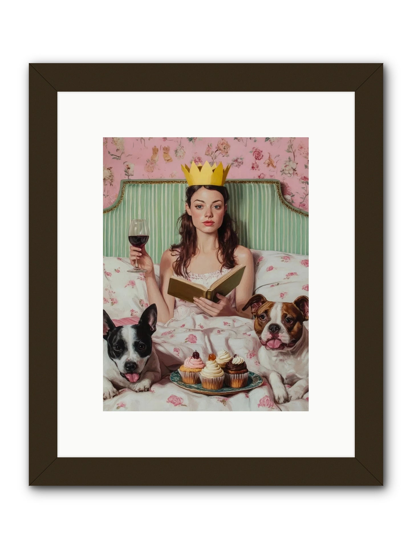 The Literary Feast -- Framed Print - Black 9x12
