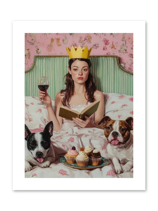 The Literary Feast -- Paper Print 9x12