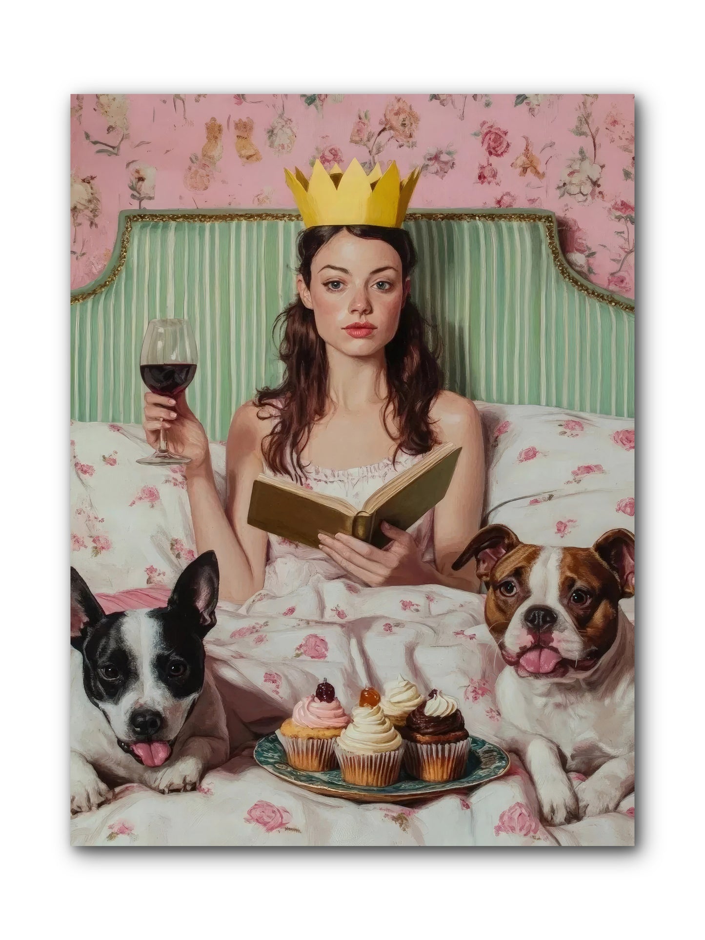The Literary Feast -- Wrapped Canvas 9x12
