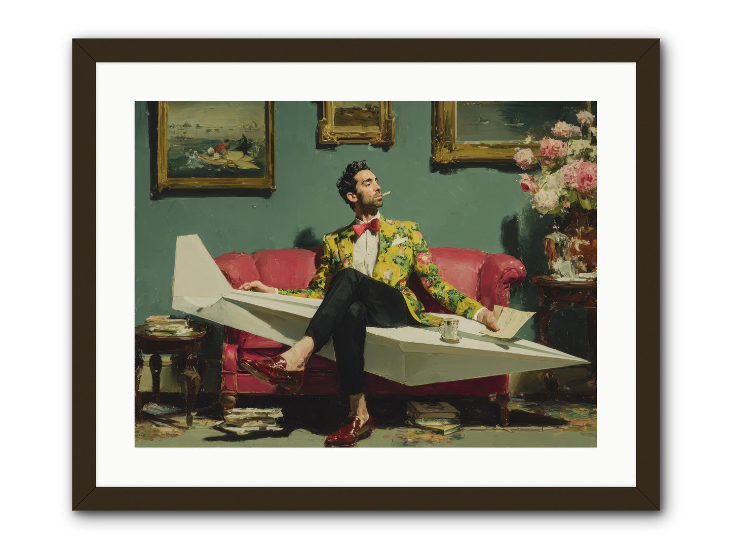 The Lost Passport Club -- Framed Print - Black 24x18