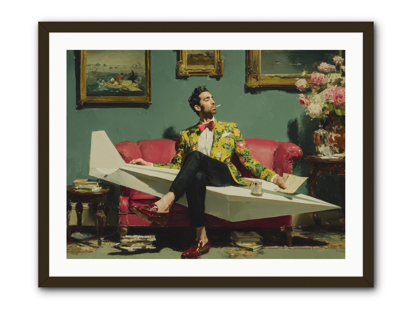 The Lost Passport Club -- Framed Print - Black 32x24