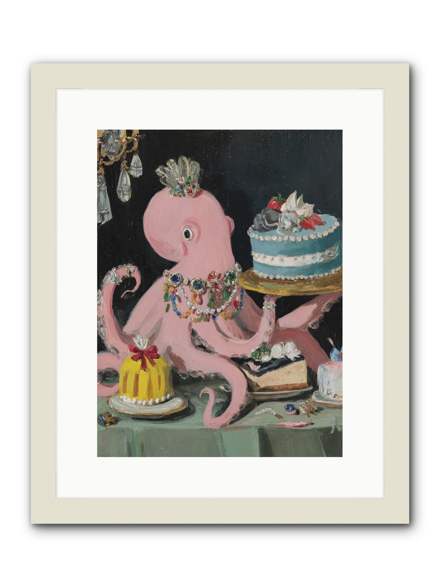 The Loveliest Secret -- Framed Print - White 12x16