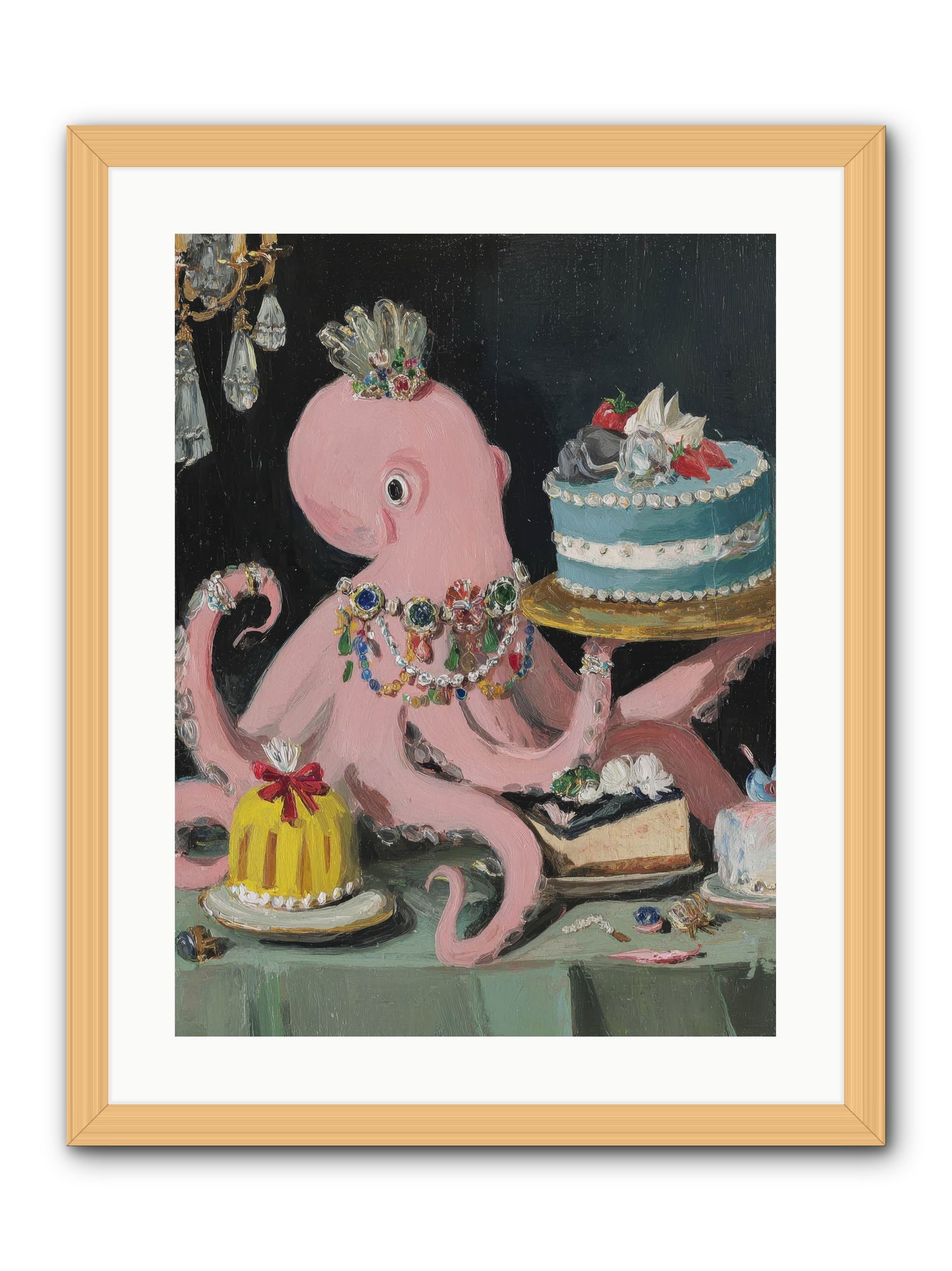 The Loveliest Secret -- Framed Print - Natural 18x24