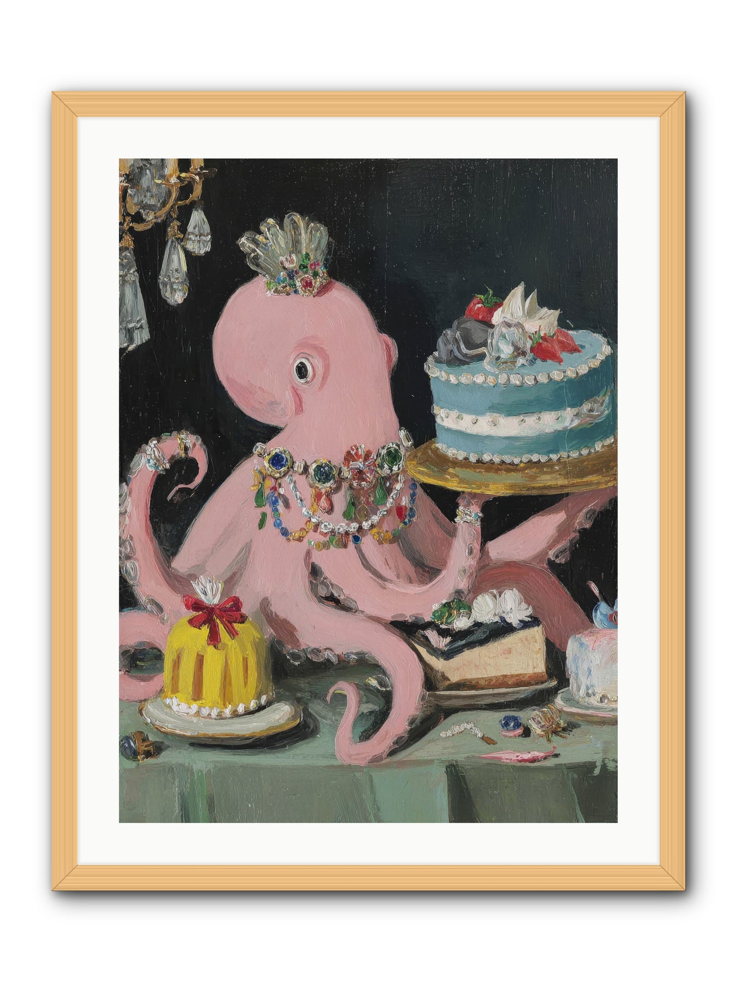 The Loveliest Secret -- Framed Print - Natural 24x32