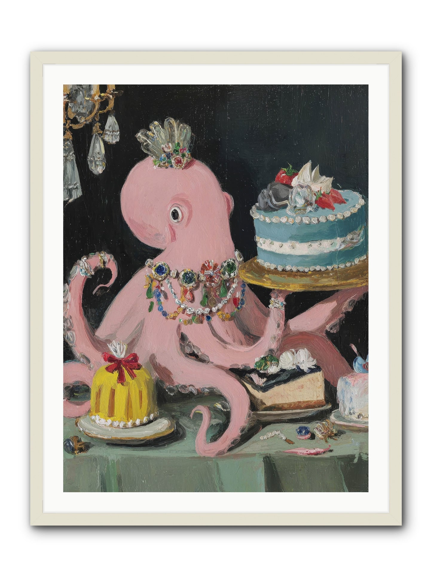 The Loveliest Secret -- Framed Print - White 30x40