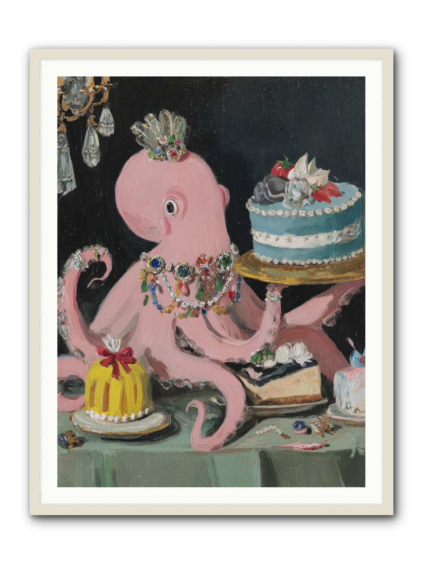 The Loveliest Secret -- Framed Print - White 36x48