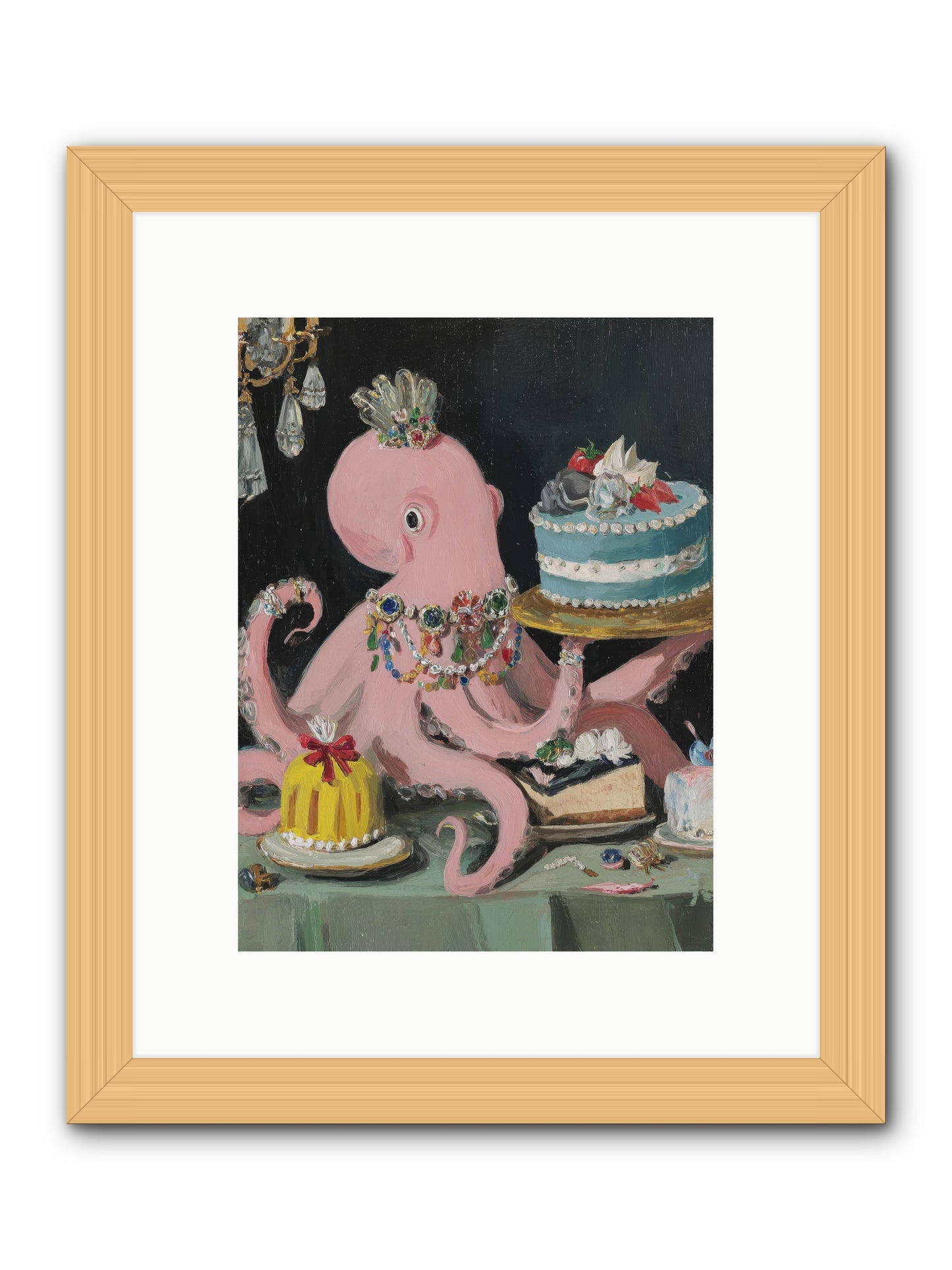 The Loveliest Secret -- Framed Print - Natural 9x12