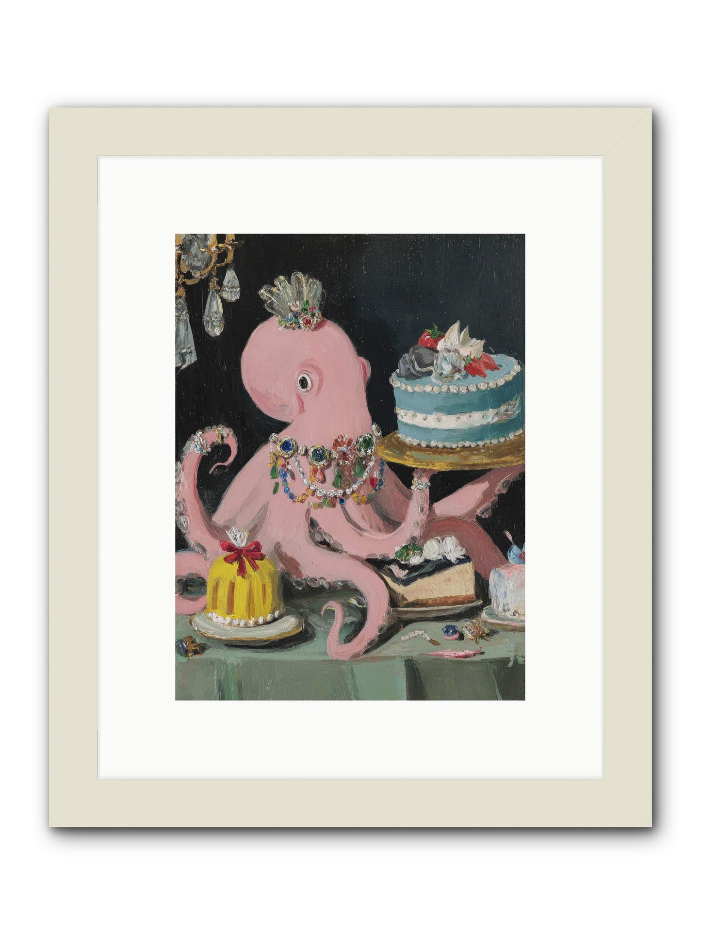 The Loveliest Secret -- Framed Print - White 9x12