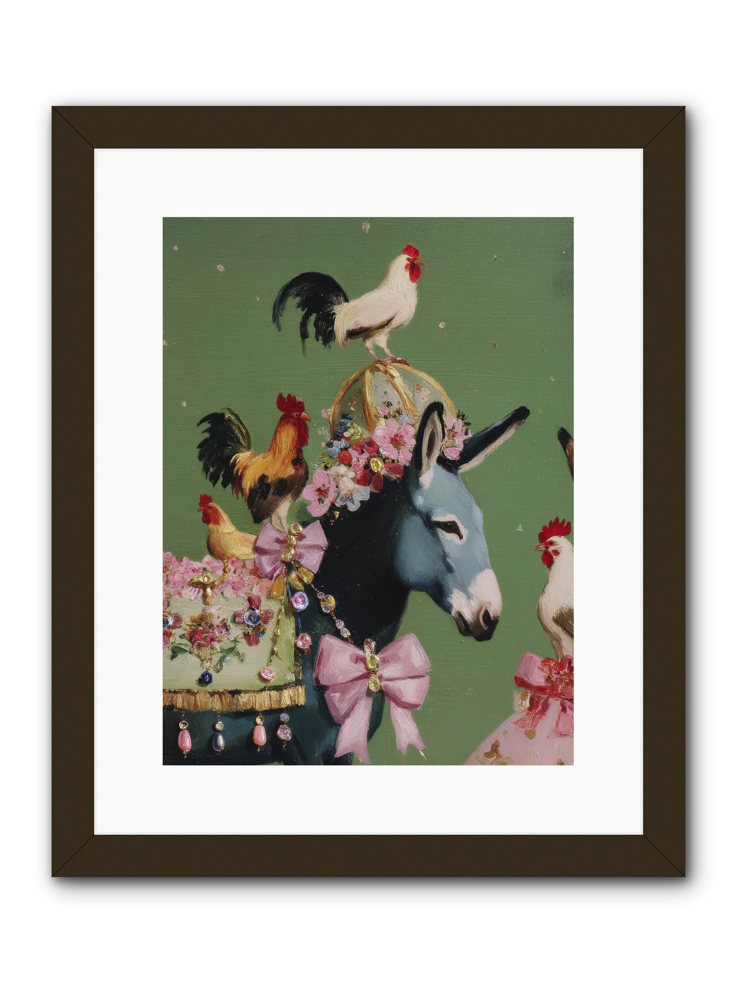 The Lovliest Gathering -- Framed Print - Black 12x16