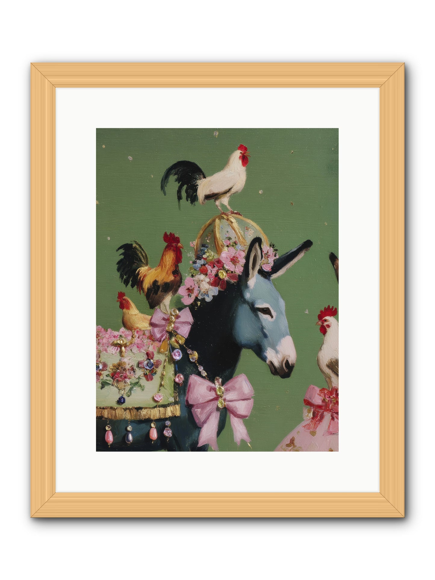 The Lovliest Gathering -- Framed Print - Natural 12x16