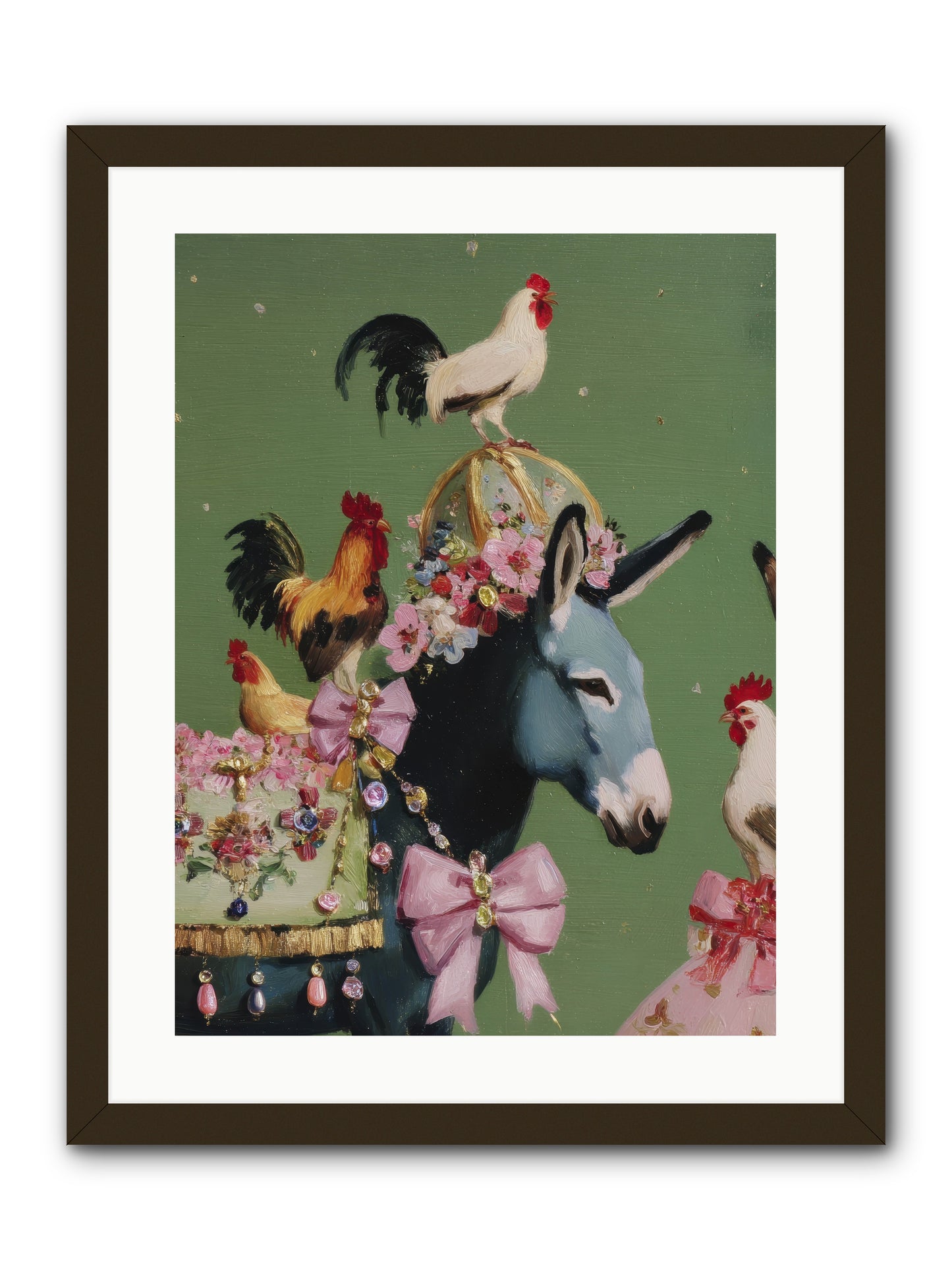The Lovliest Gathering -- Framed Print - Black 18x24