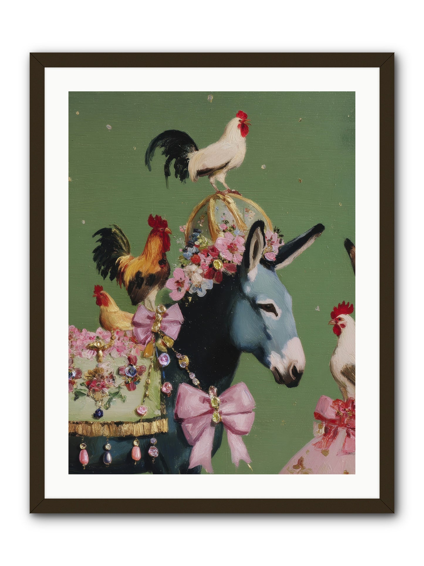 The Lovliest Gathering -- Framed Print - Black 24x32